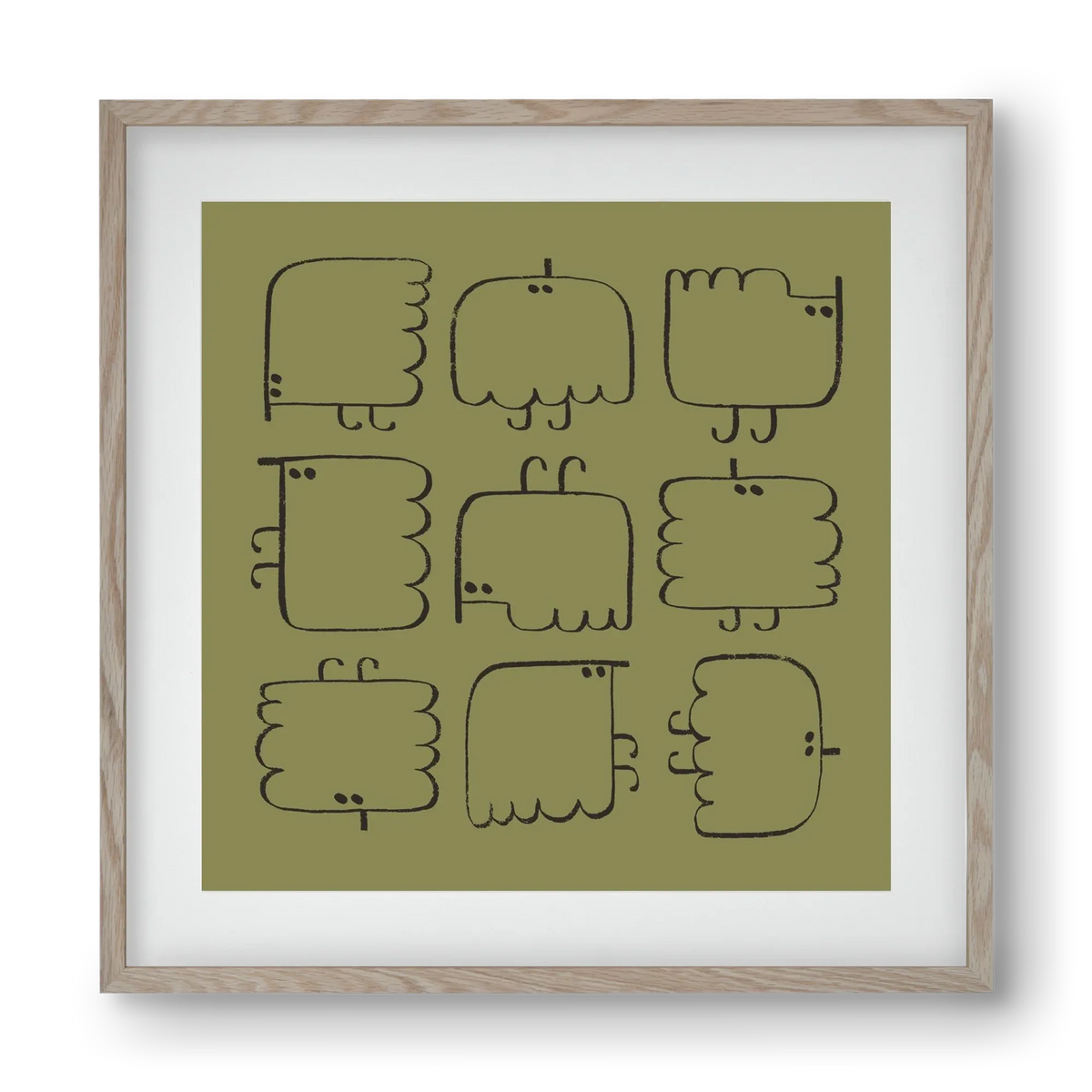 Funny Bird (dark green) - artbridge