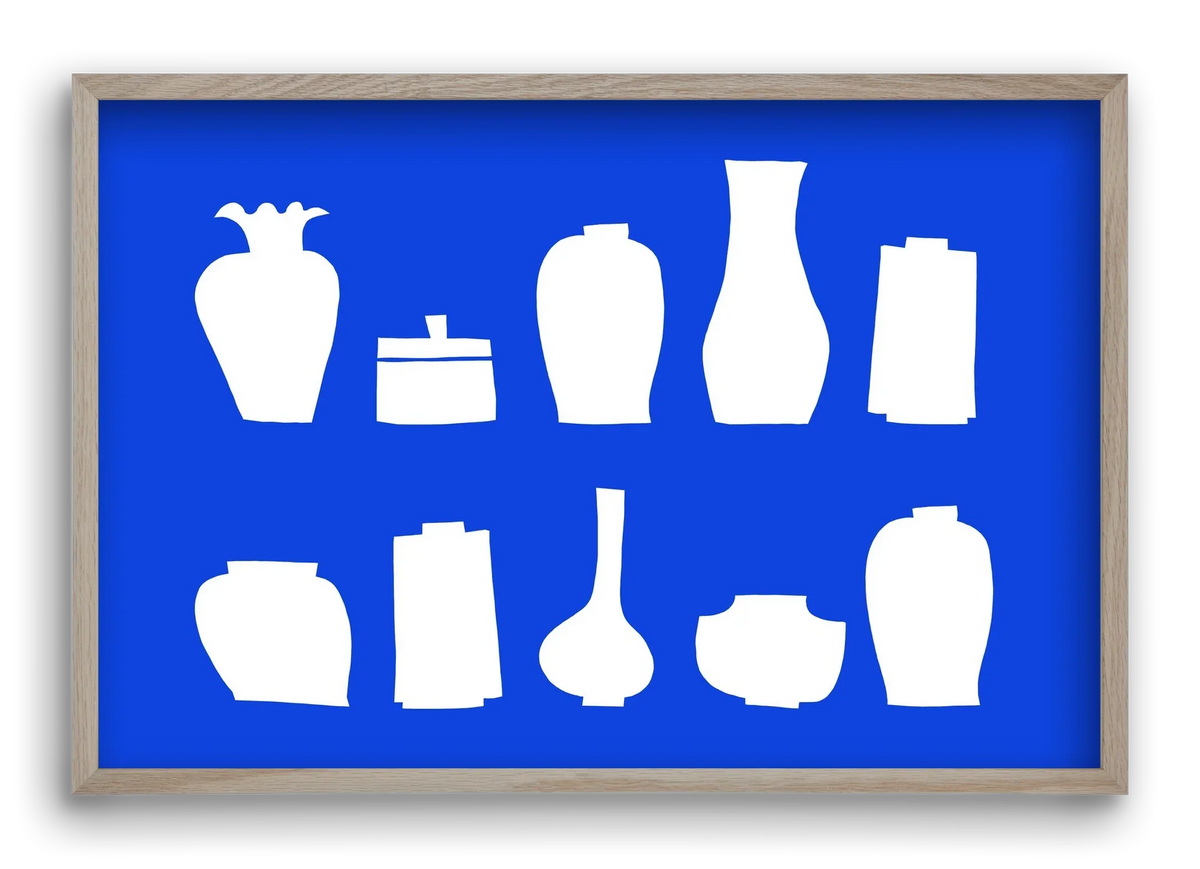 Vases line (blue) - artbridge