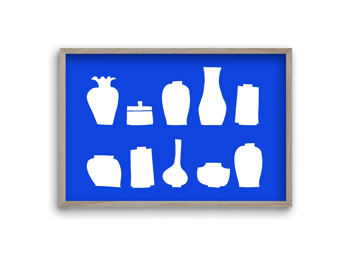 Vases line (blue) - artbridge