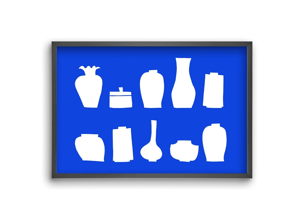 Vases line (blue) - artbridge