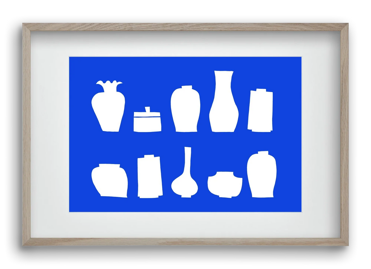 Vases line (blue) - artbridge
