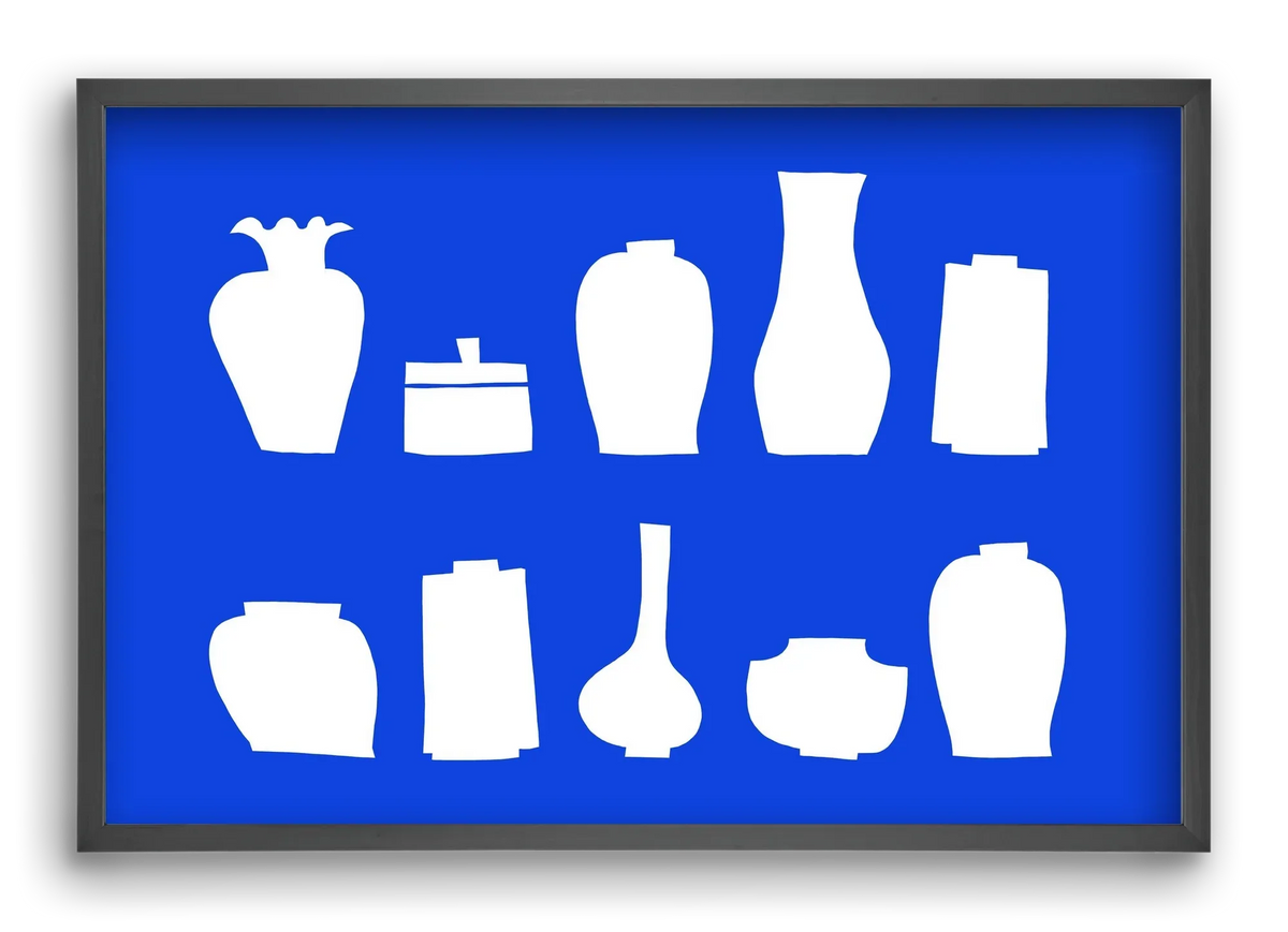 Vases line (blue) - artbridge