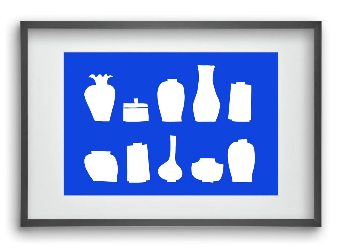 Vases line (blue) - artbridge