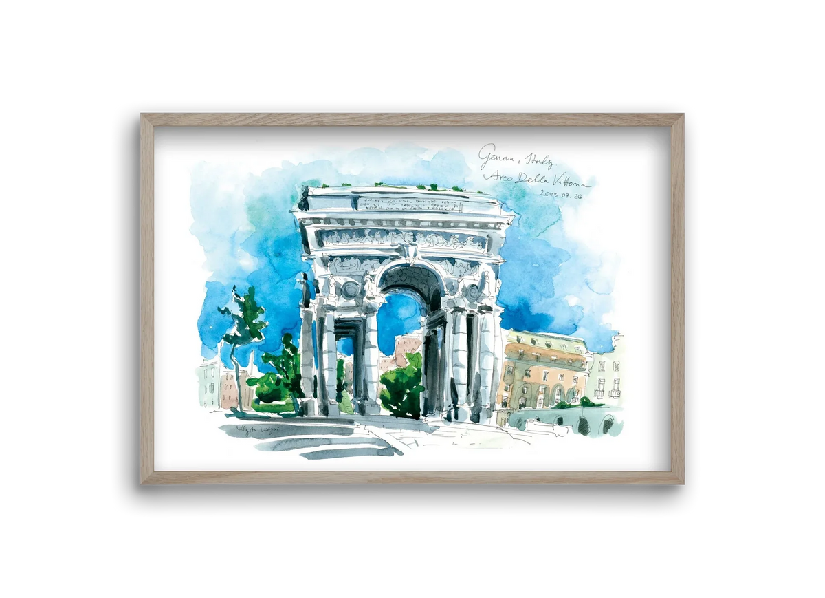 GENOVA, Arco della Vittoria, Italy - 2023.07.26. - artbridge
