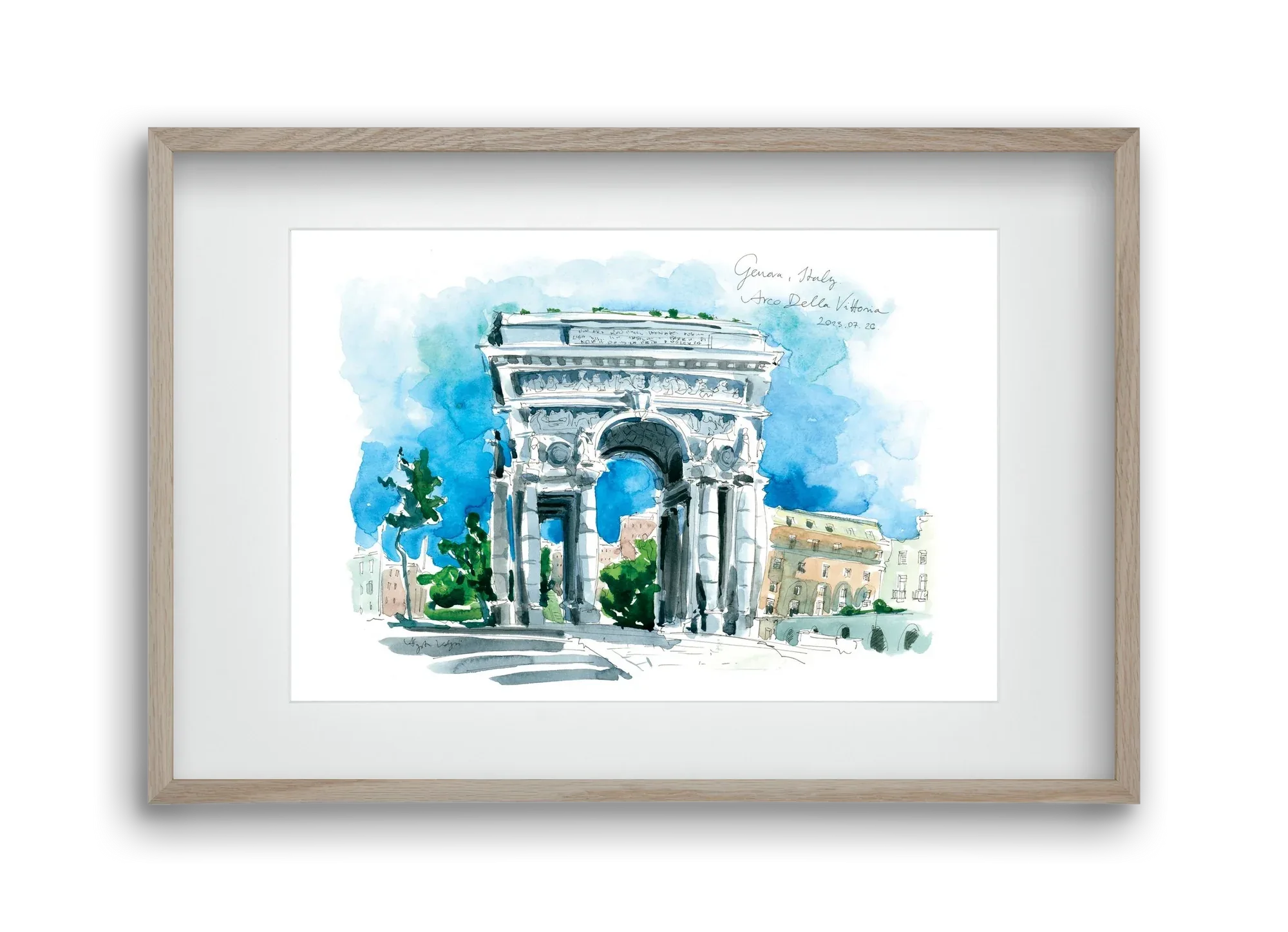 GENOVA, Arco della Vittoria, Italy - 2023.07.26. - artbridge