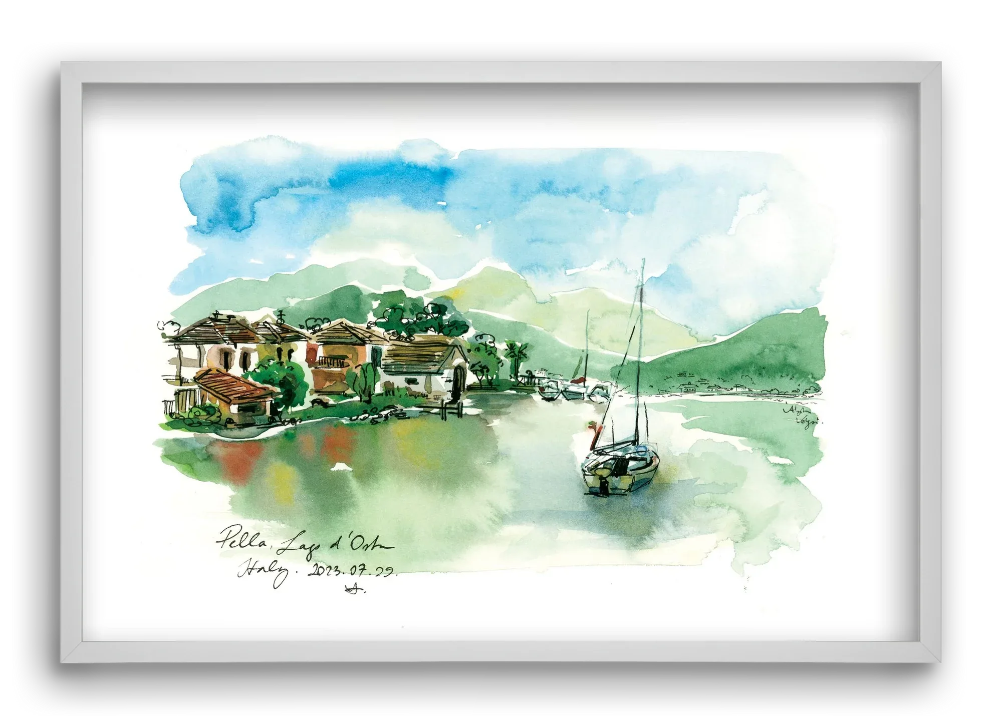 PELLA, Lago d'Orta, Italy - 2023.07.29. - artbridge