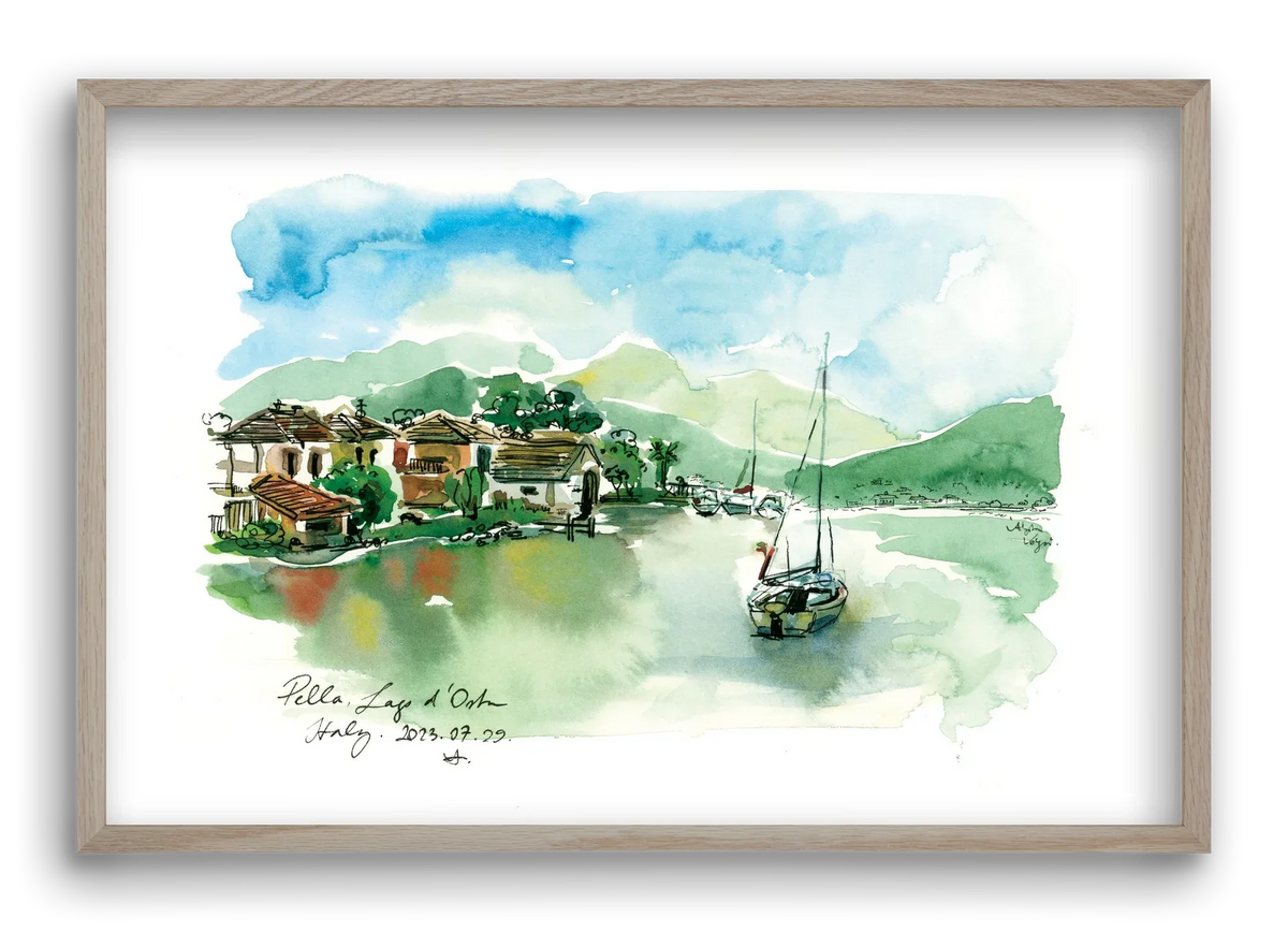 PELLA, Lago d'Orta, Italy - 2023.07.29. - artbridge