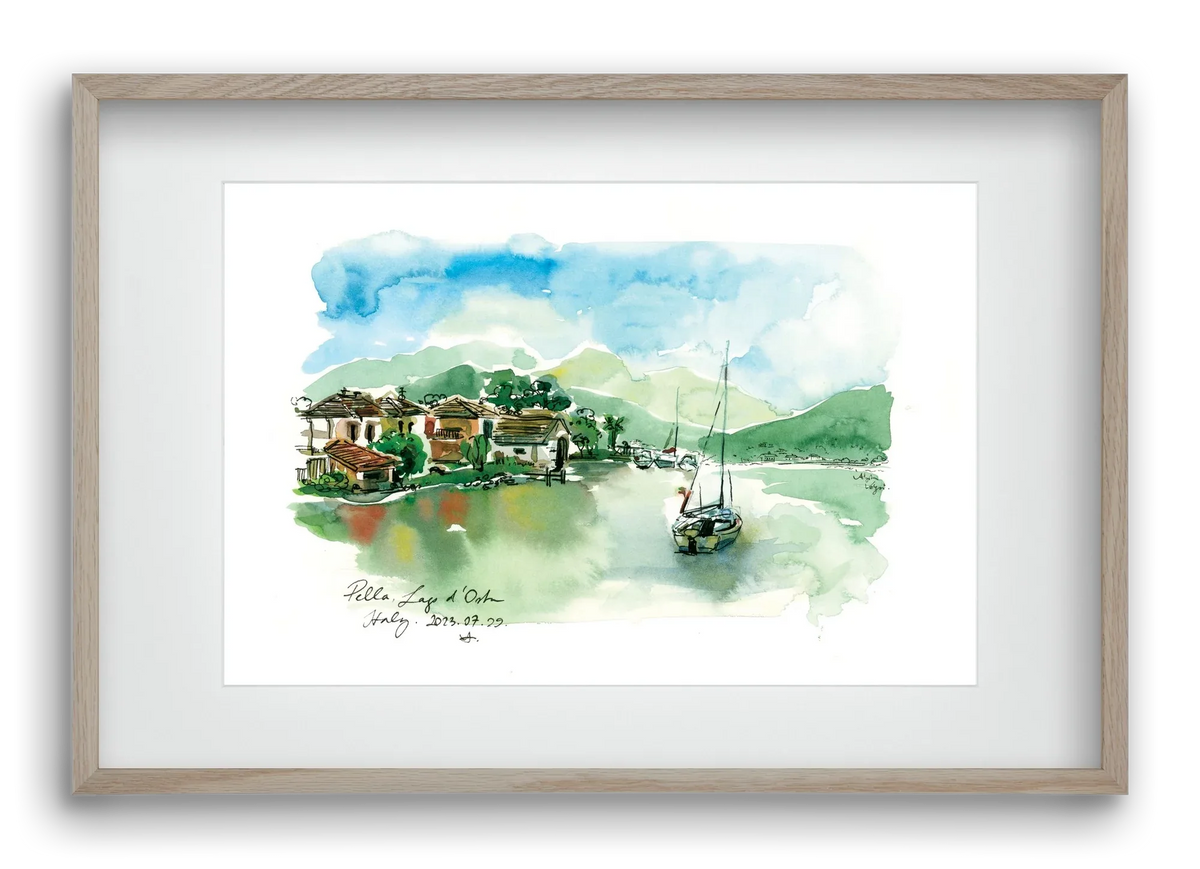 PELLA, Lago d'Orta, Italy - 2023.07.29. - artbridge