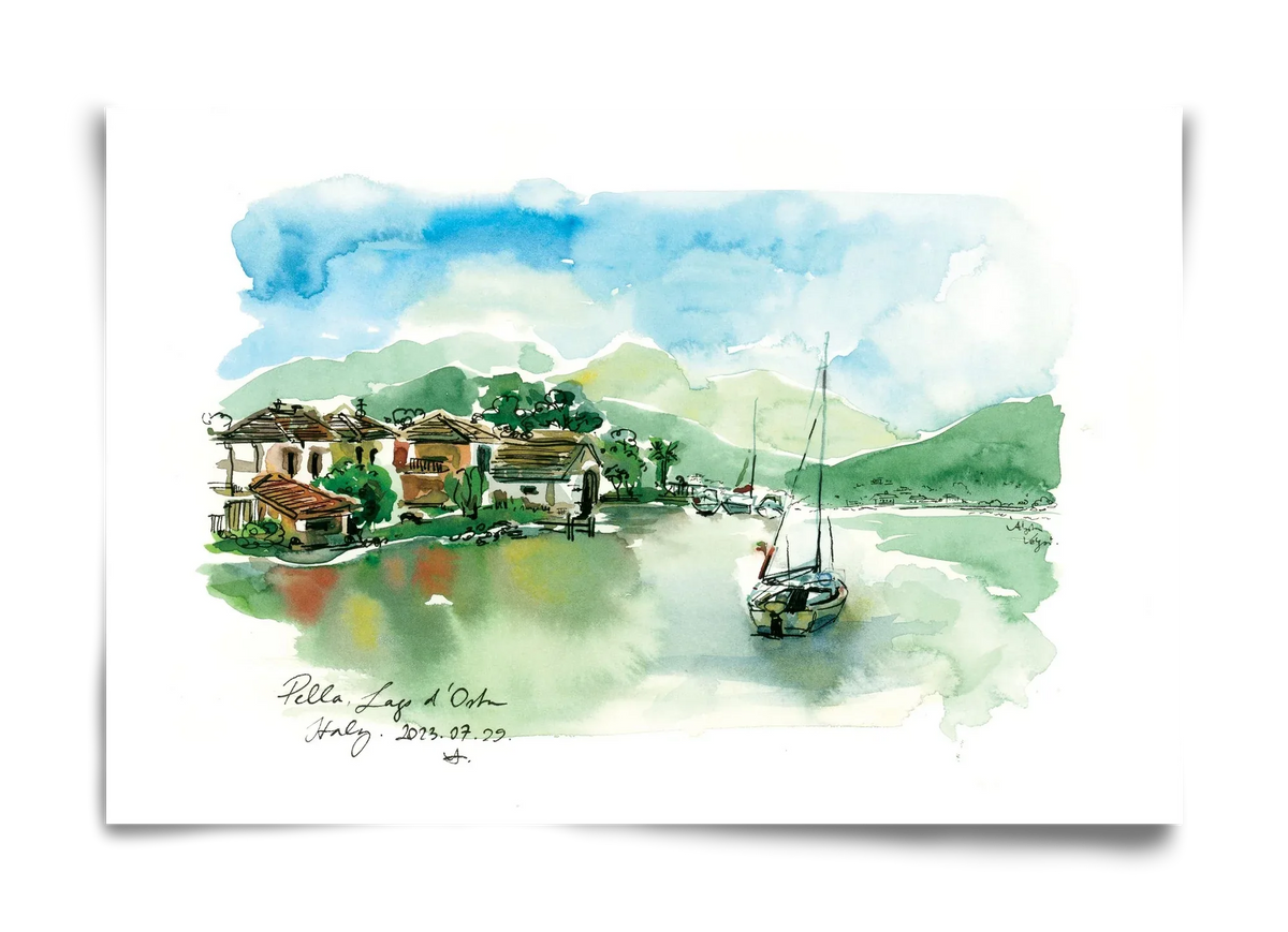 PELLA, Lago d'Orta, Italy - 2023.07.29. - artbridge
