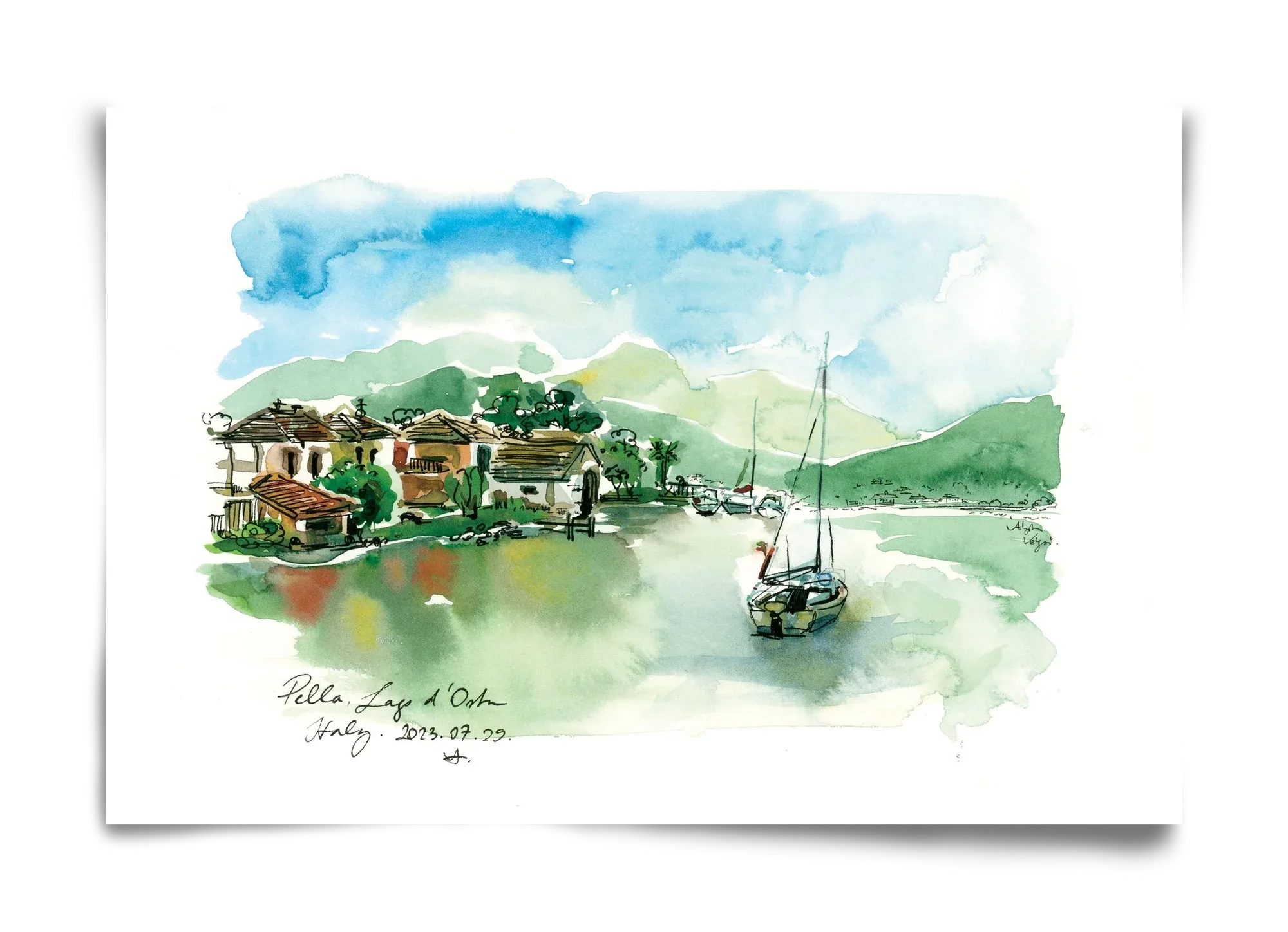 PELLA, Lago d'Orta, Italy - 2023.07.29. - artbridge