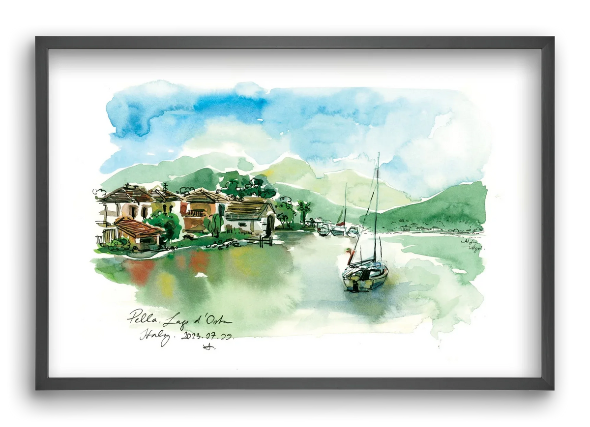 PELLA, Lago d'Orta, Italy - 2023.07.29. - artbridge