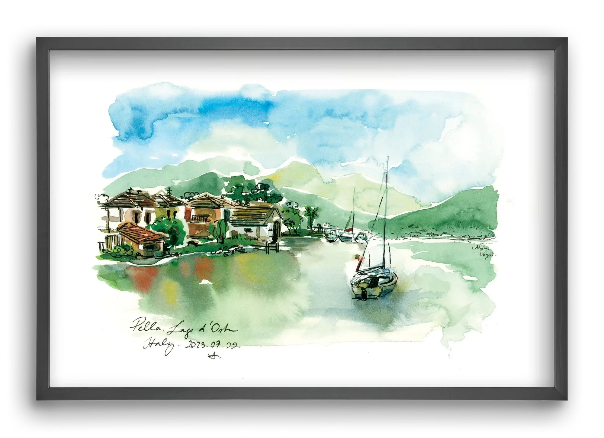 PELLA, Lago d'Orta, Italy - 2023.07.29. - artbridge