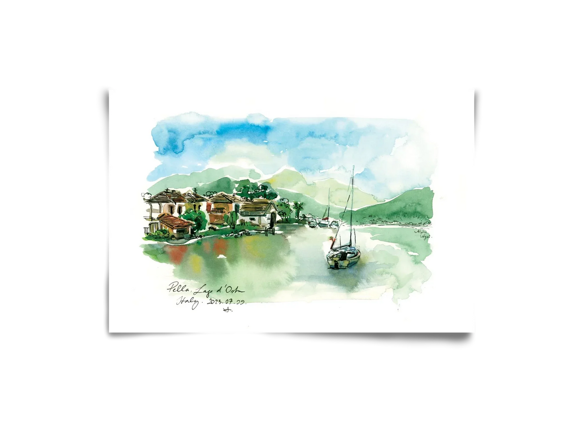 PELLA, Lago d'Orta, Italy - 2023.07.29. - artbridge