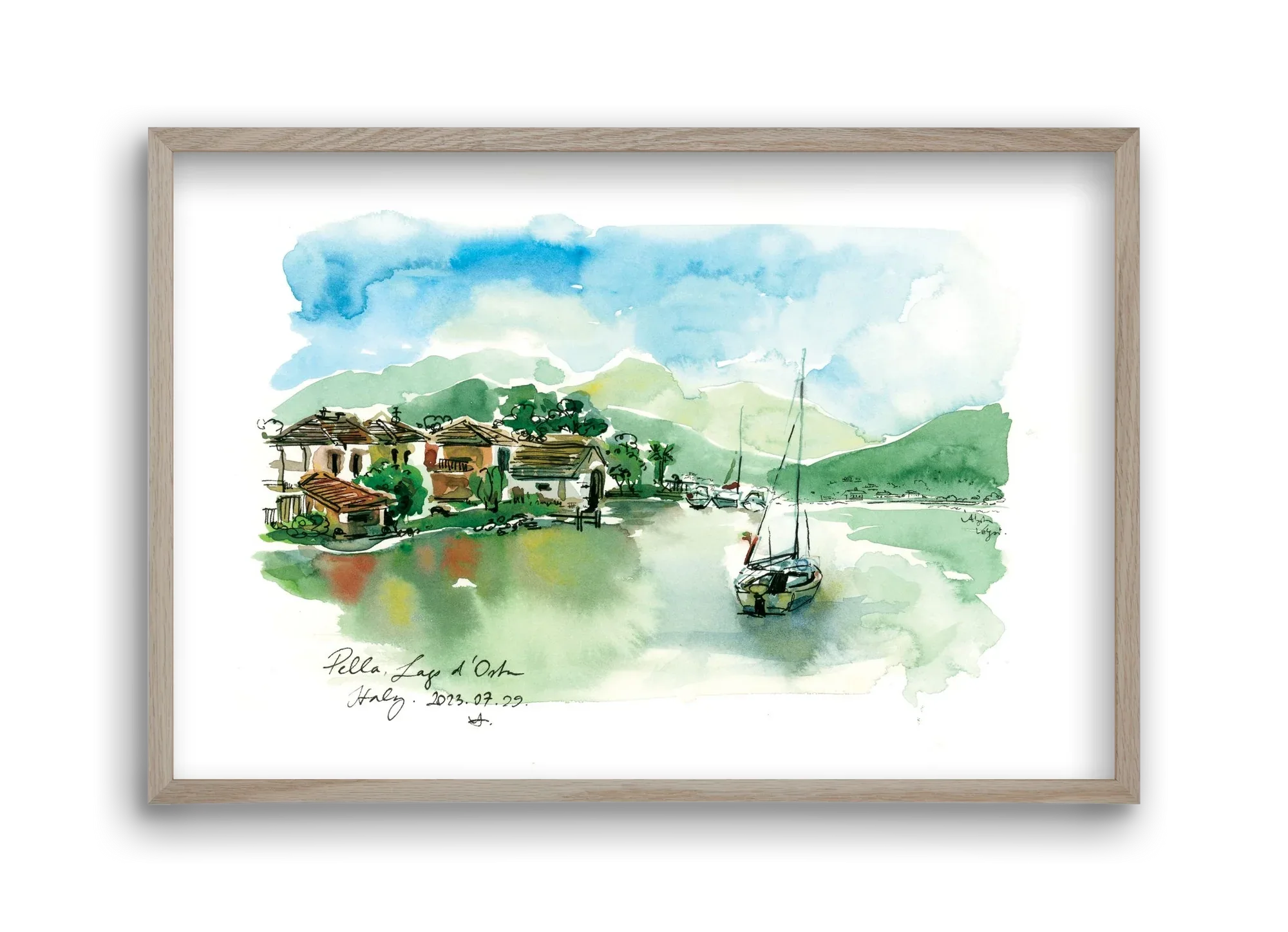 PELLA, Lago d'Orta, Italy - 2023.07.29. - artbridge