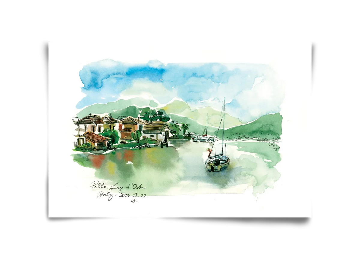 PELLA, Lago d'Orta, Italy - 2023.07.29. - artbridge