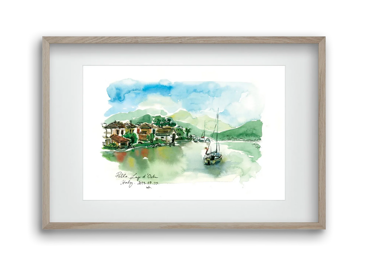 PELLA, Lago d'Orta, Italy - 2023.07.29. - artbridge