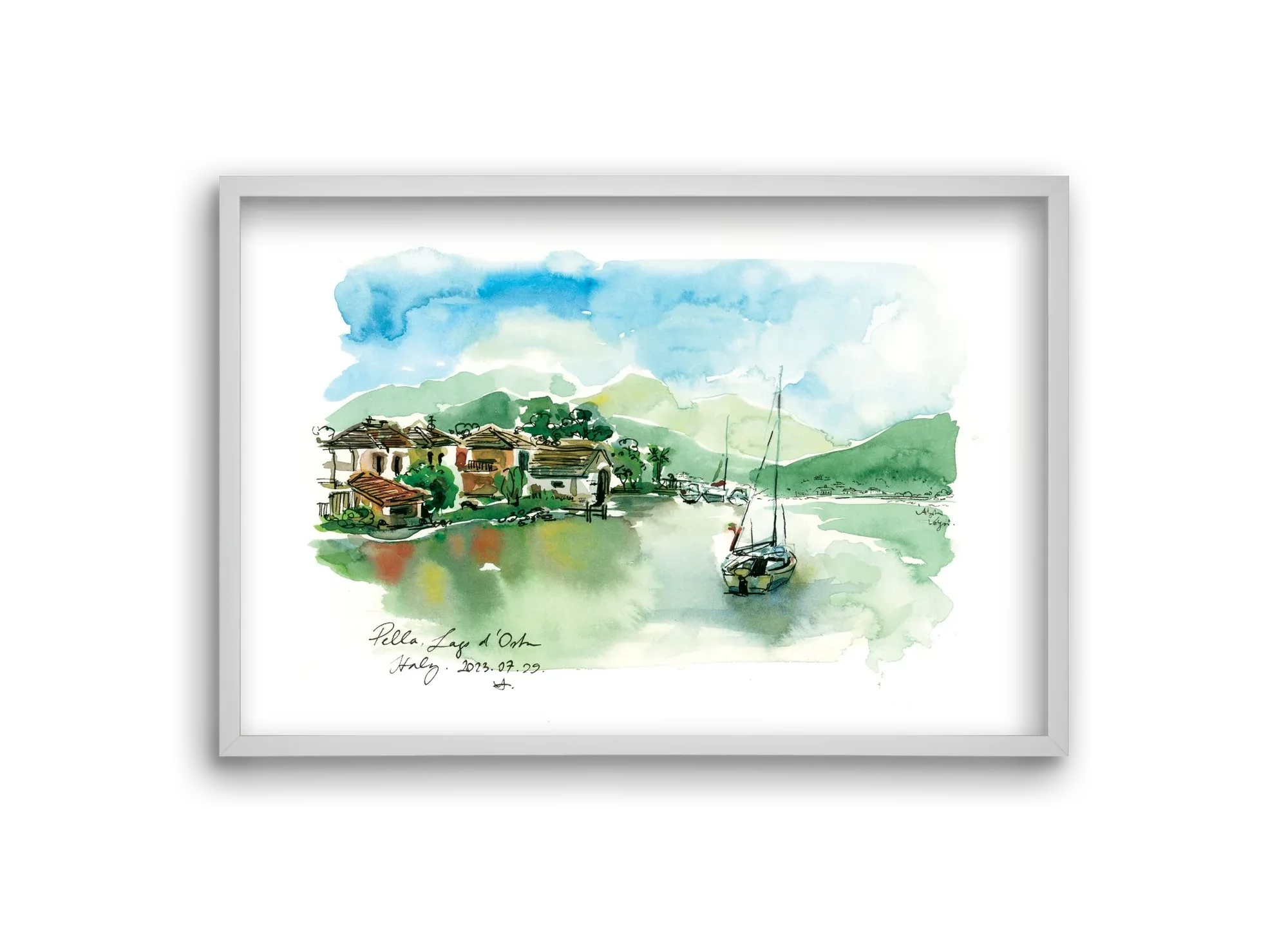 PELLA, Lago d'Orta, Italy - 2023.07.29. - artbridge
