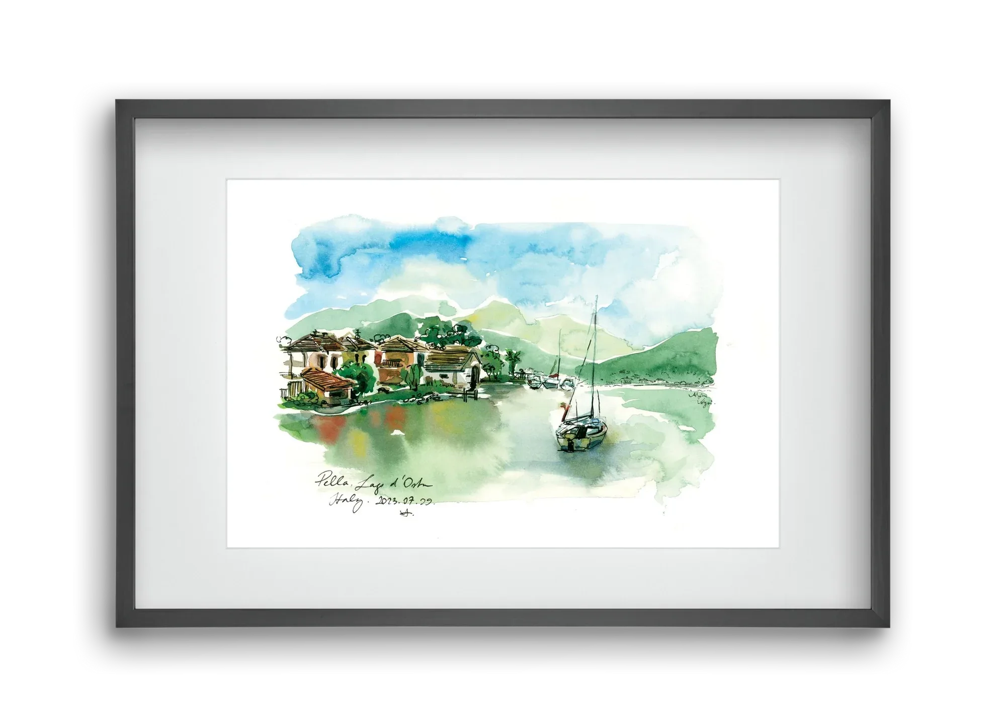 PELLA, Lago d'Orta, Italy - 2023.07.29. - artbridge