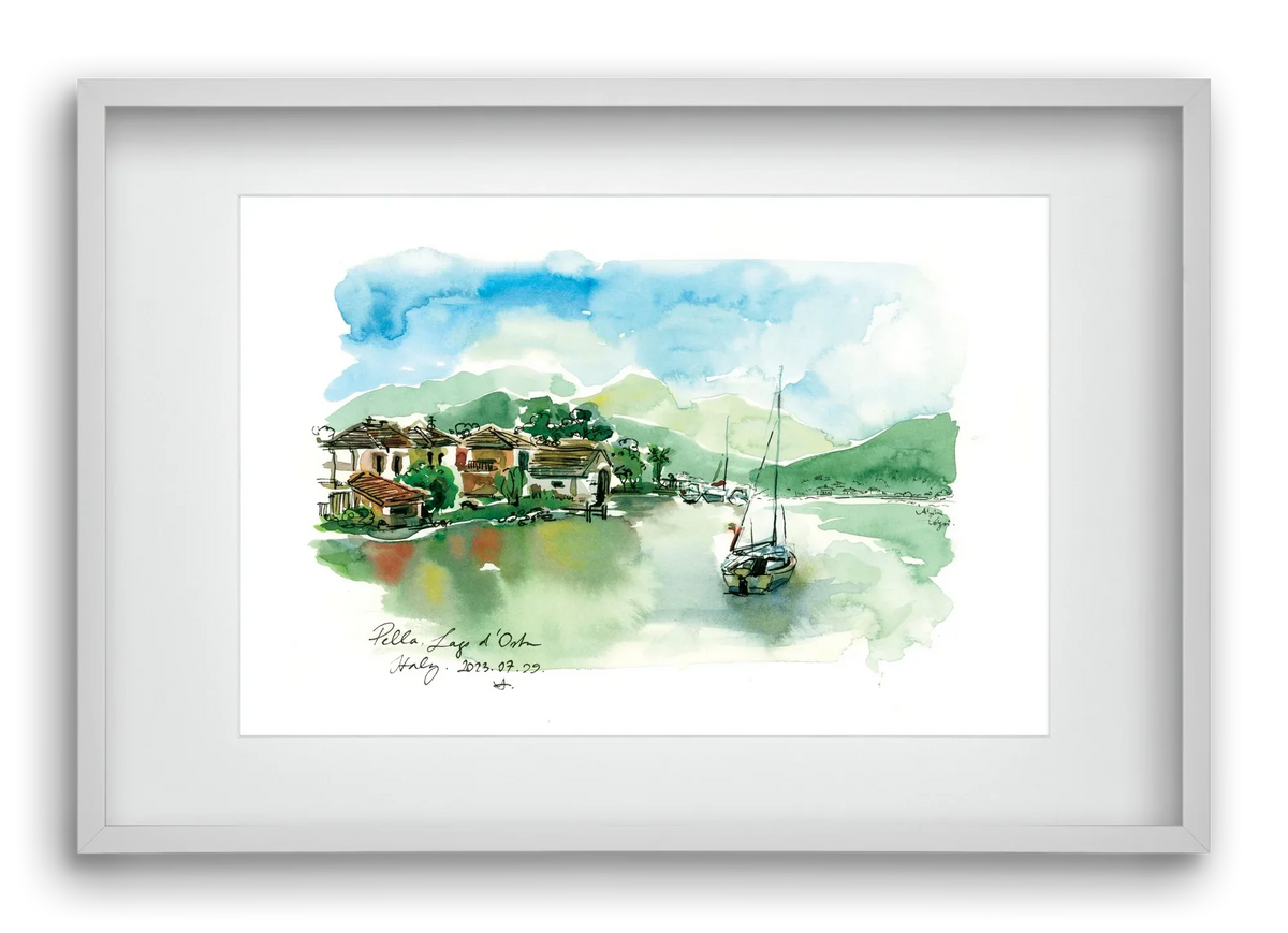PELLA, Lago d'Orta, Italy - 2023.07.29. - artbridge