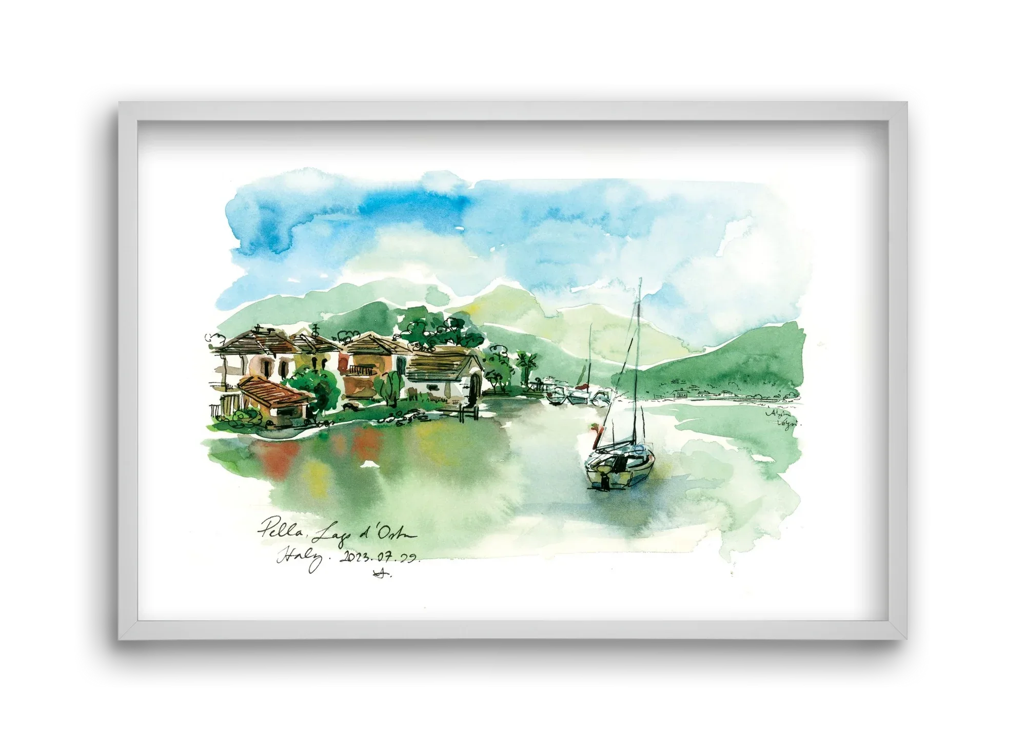 PELLA, Lago d'Orta, Italy - 2023.07.29. - artbridge