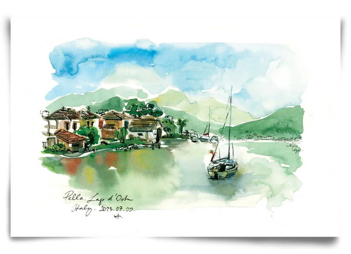 PELLA, Lago d'Orta, Italy - 2023.07.29. - artbridge