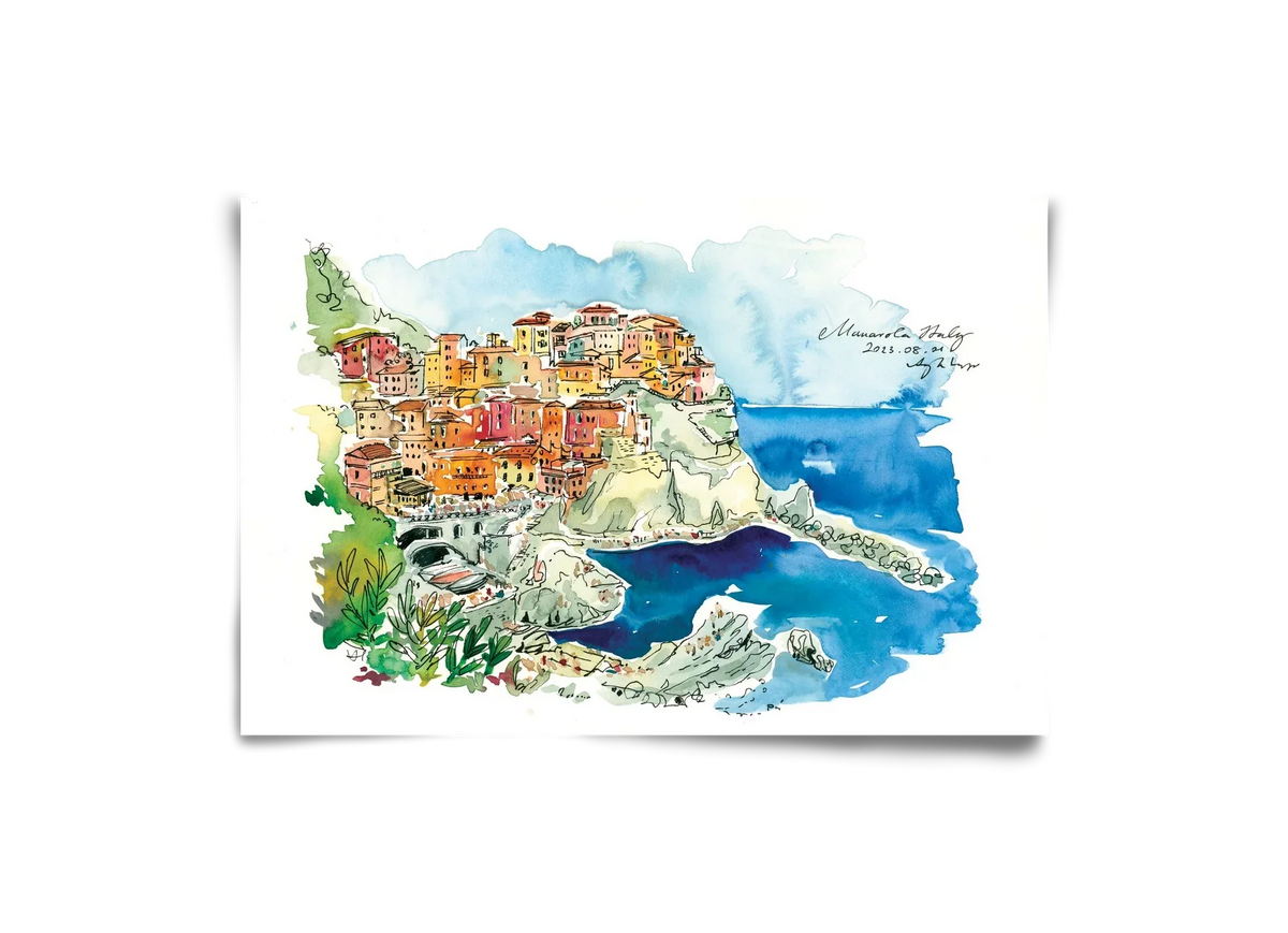 MANAROLA, Cinque Terre, Italy - 2023.08.01. - artbridge