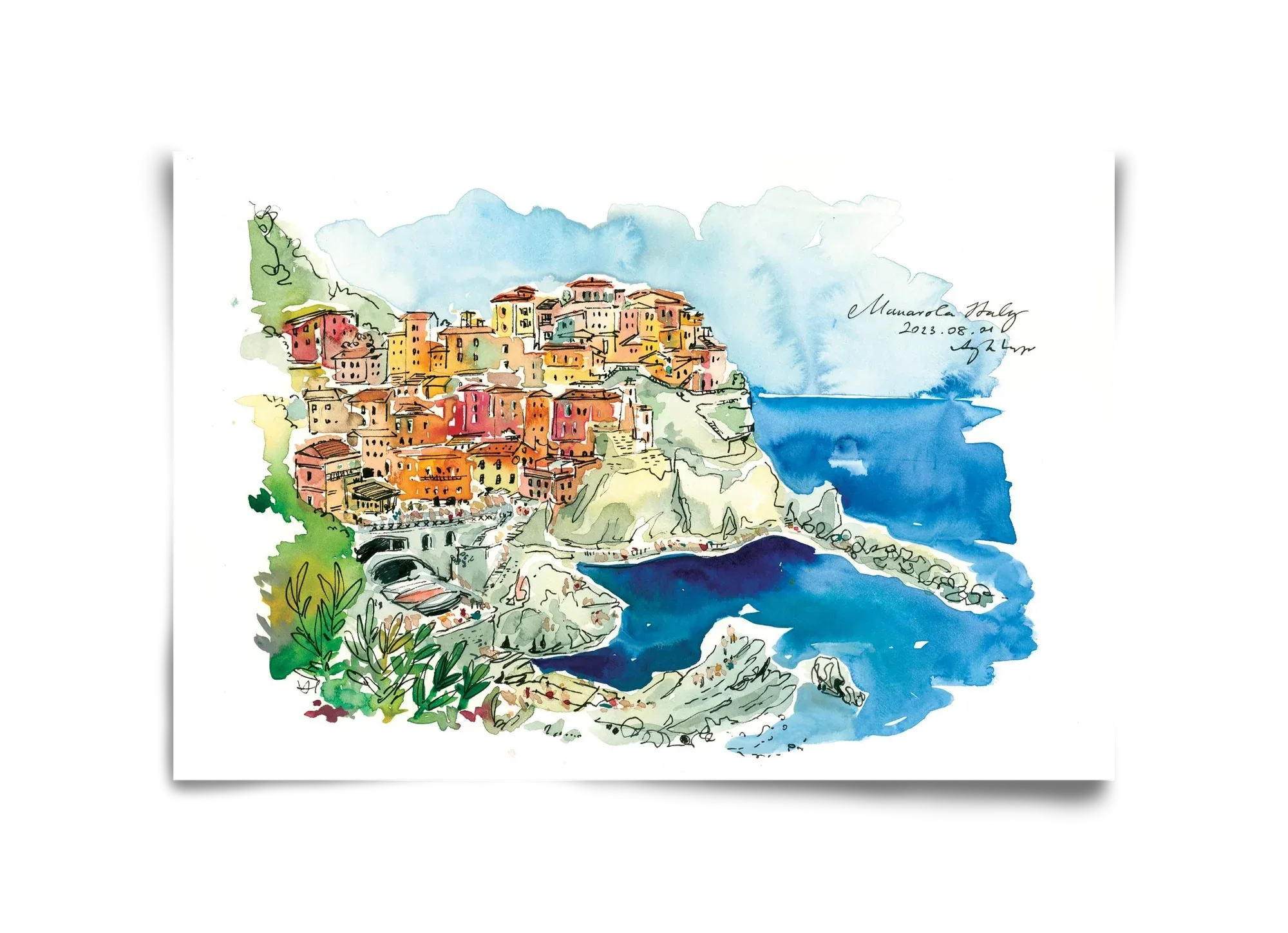 MANAROLA, Cinque Terre, Italy - 2023.08.01. - artbridge