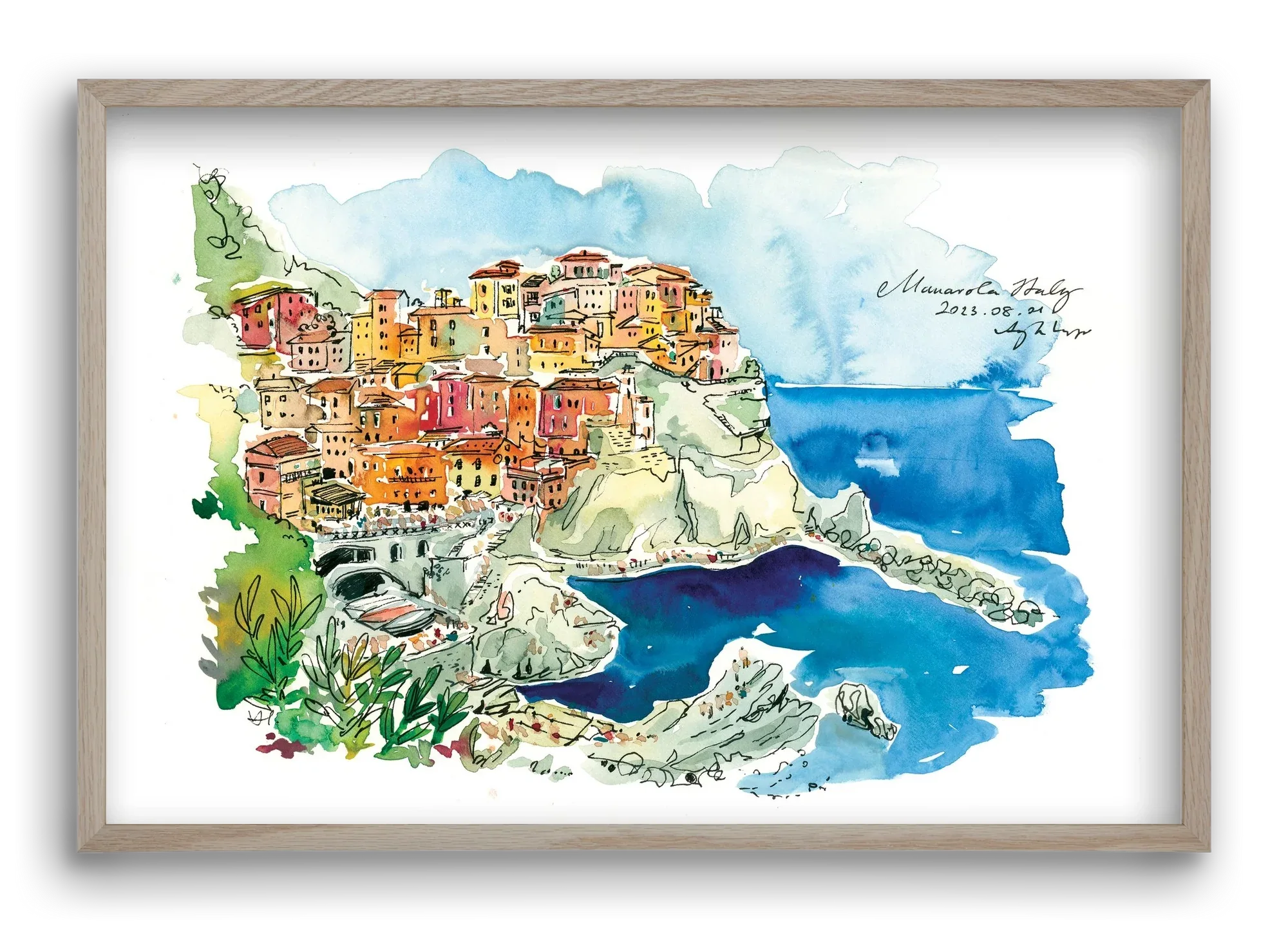 MANAROLA, Cinque Terre, Italy - 2023.08.01. - artbridge