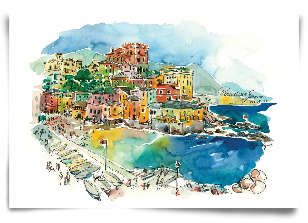 BOCCADASSE, Genova, Italy - 2023.08.02. - artbridge