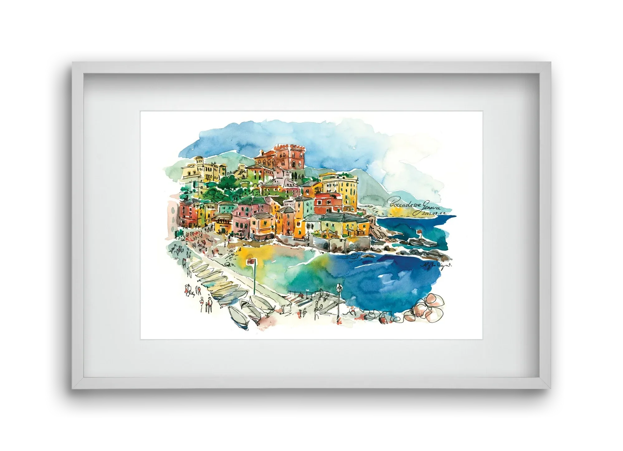 BOCCADASSE, Genova, Italy - 2023.08.02. - artbridge