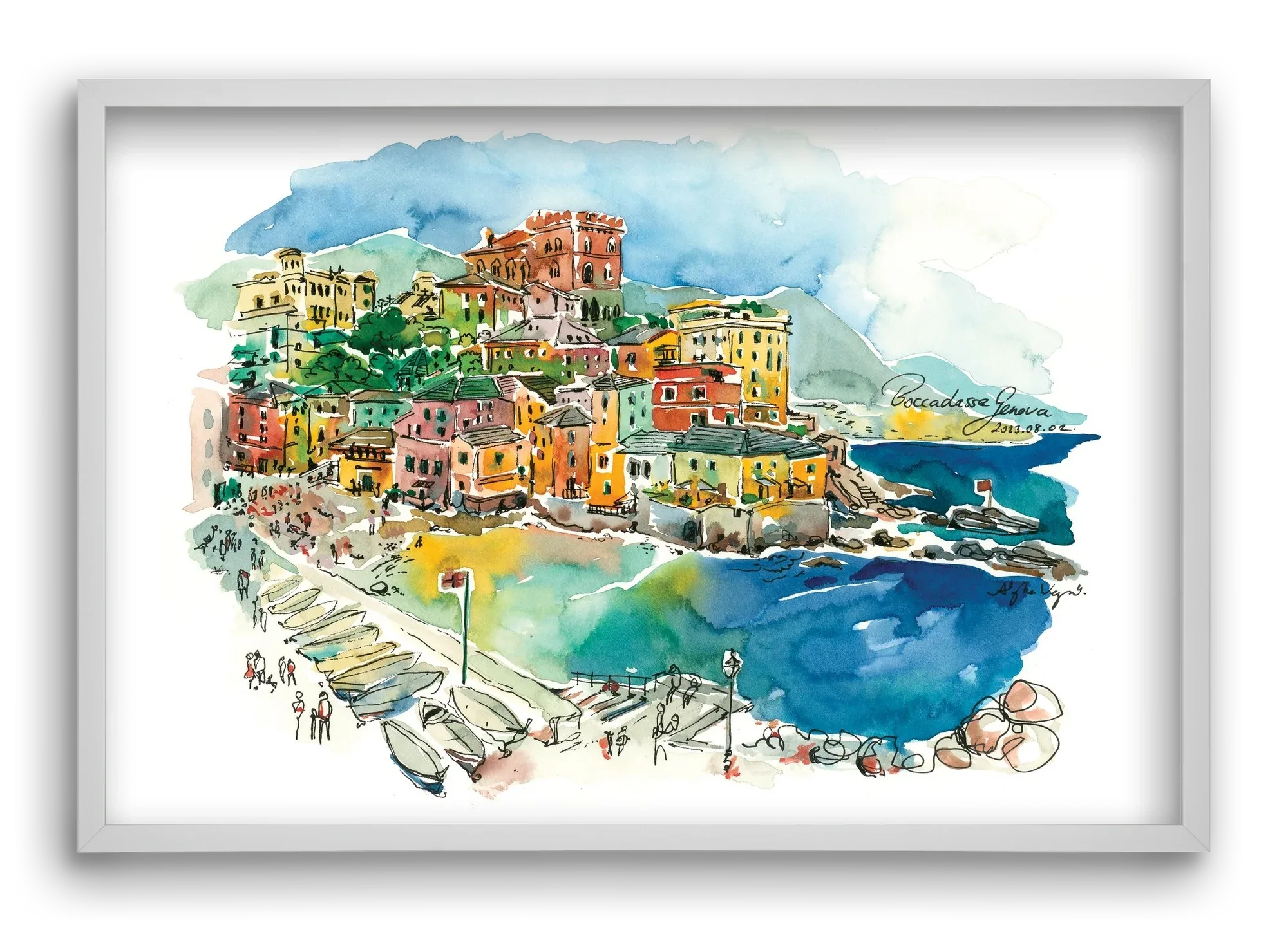 BOCCADASSE, Genova, Italy - 2023.08.02. - artbridge