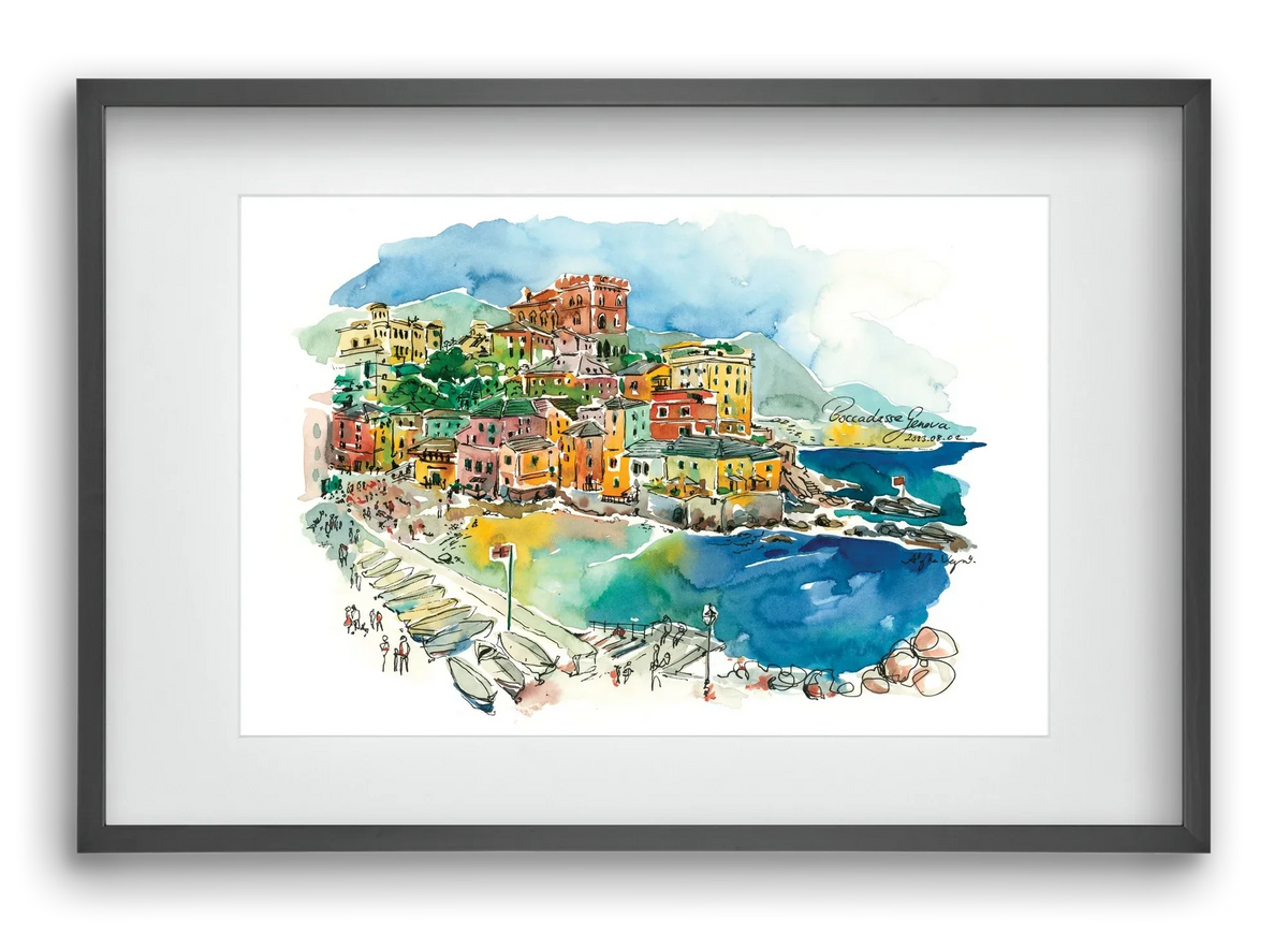 BOCCADASSE, Genova, Italy - 2023.08.02. - artbridge