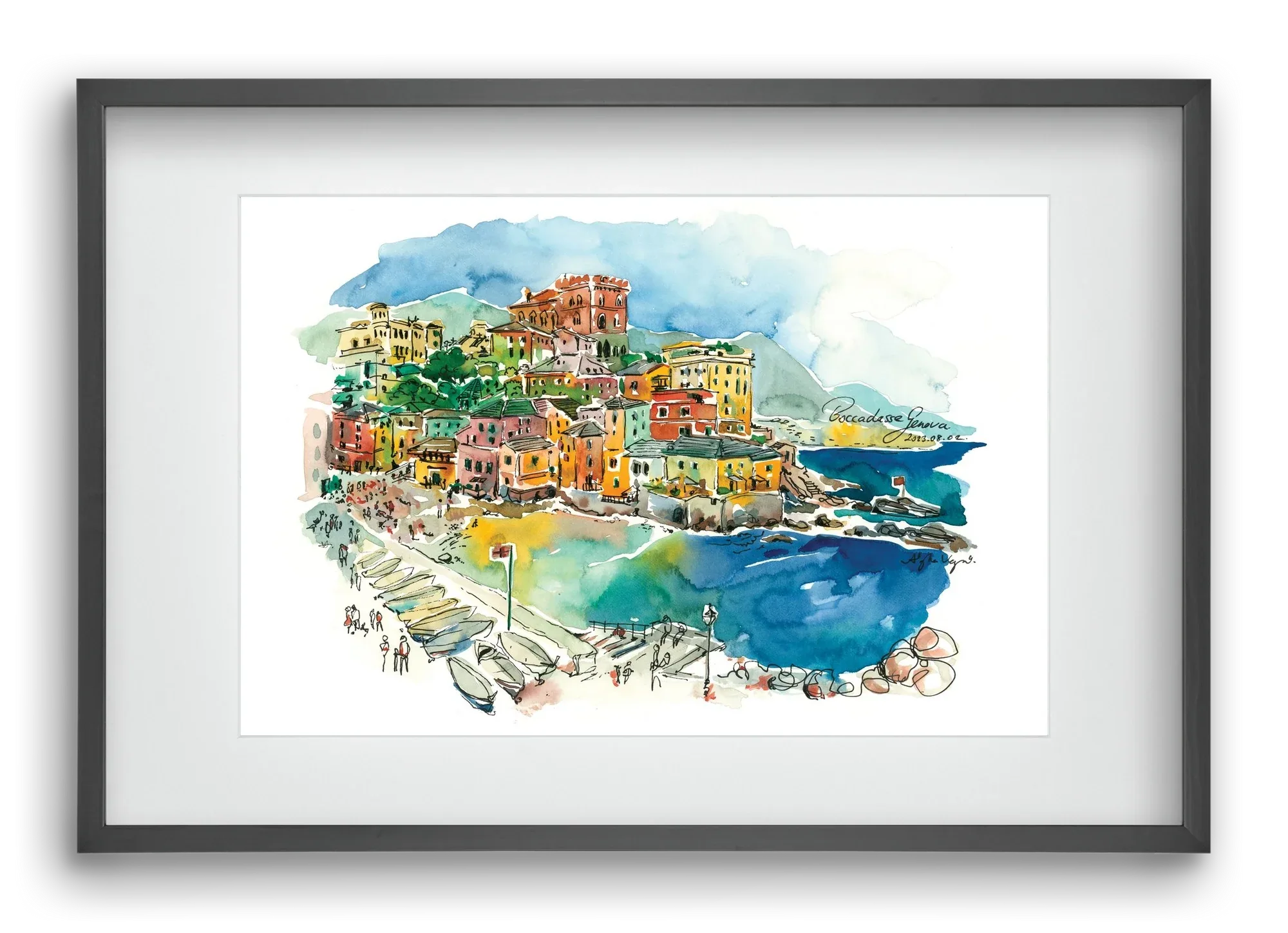 BOCCADASSE, Genova, Italy - 2023.08.02. - artbridge