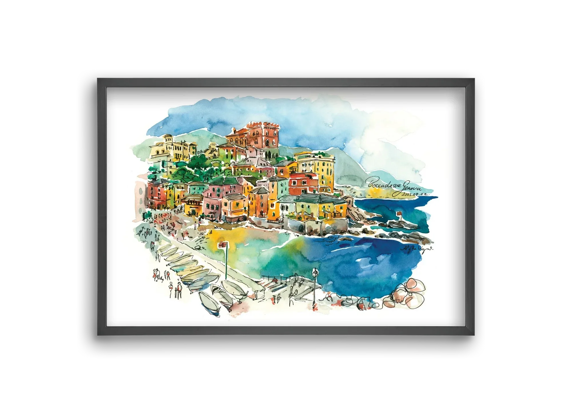 BOCCADASSE, Genova, Italy - 2023.08.02. - artbridge