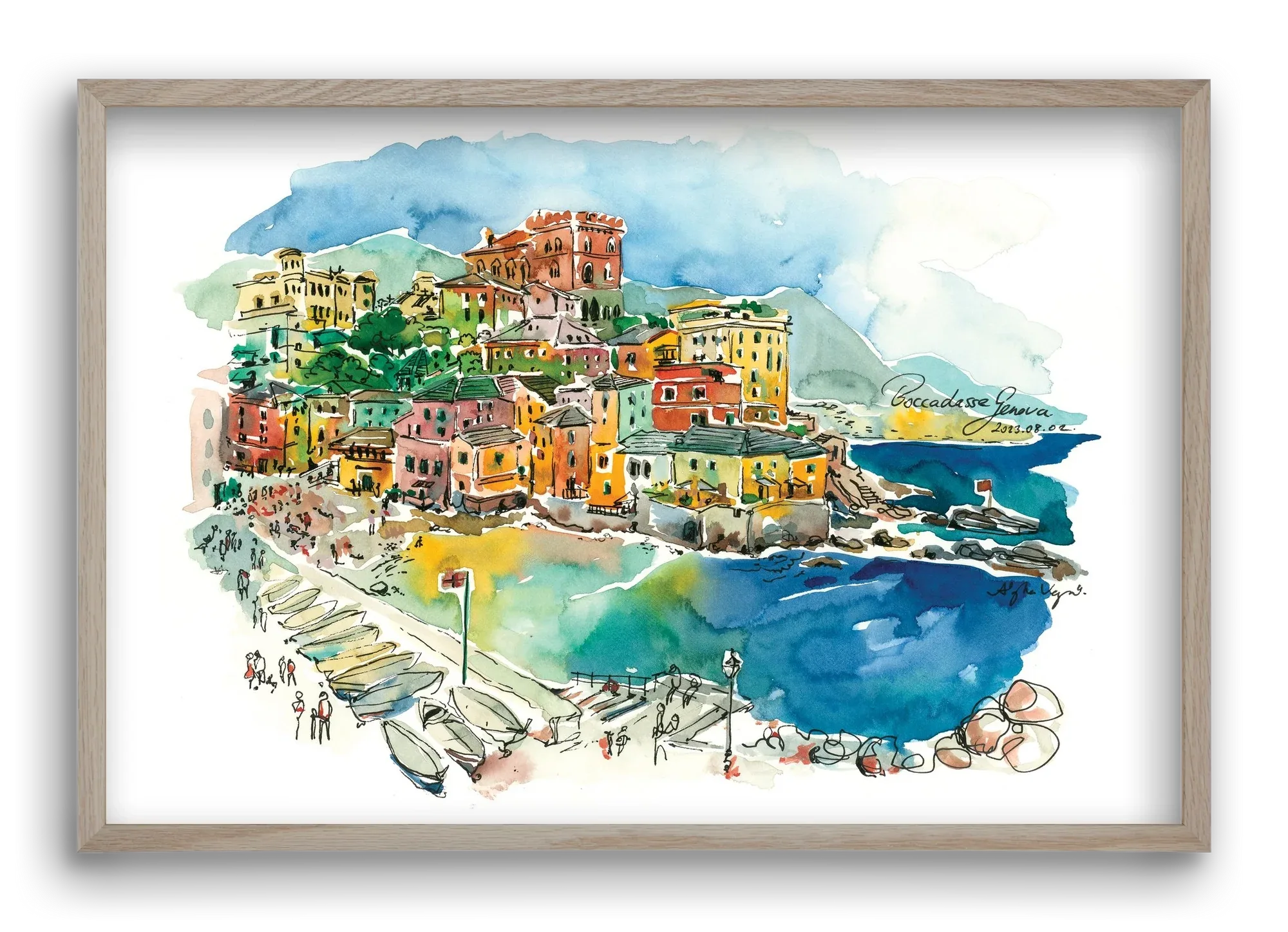 BOCCADASSE, Genova, Italy - 2023.08.02. - artbridge