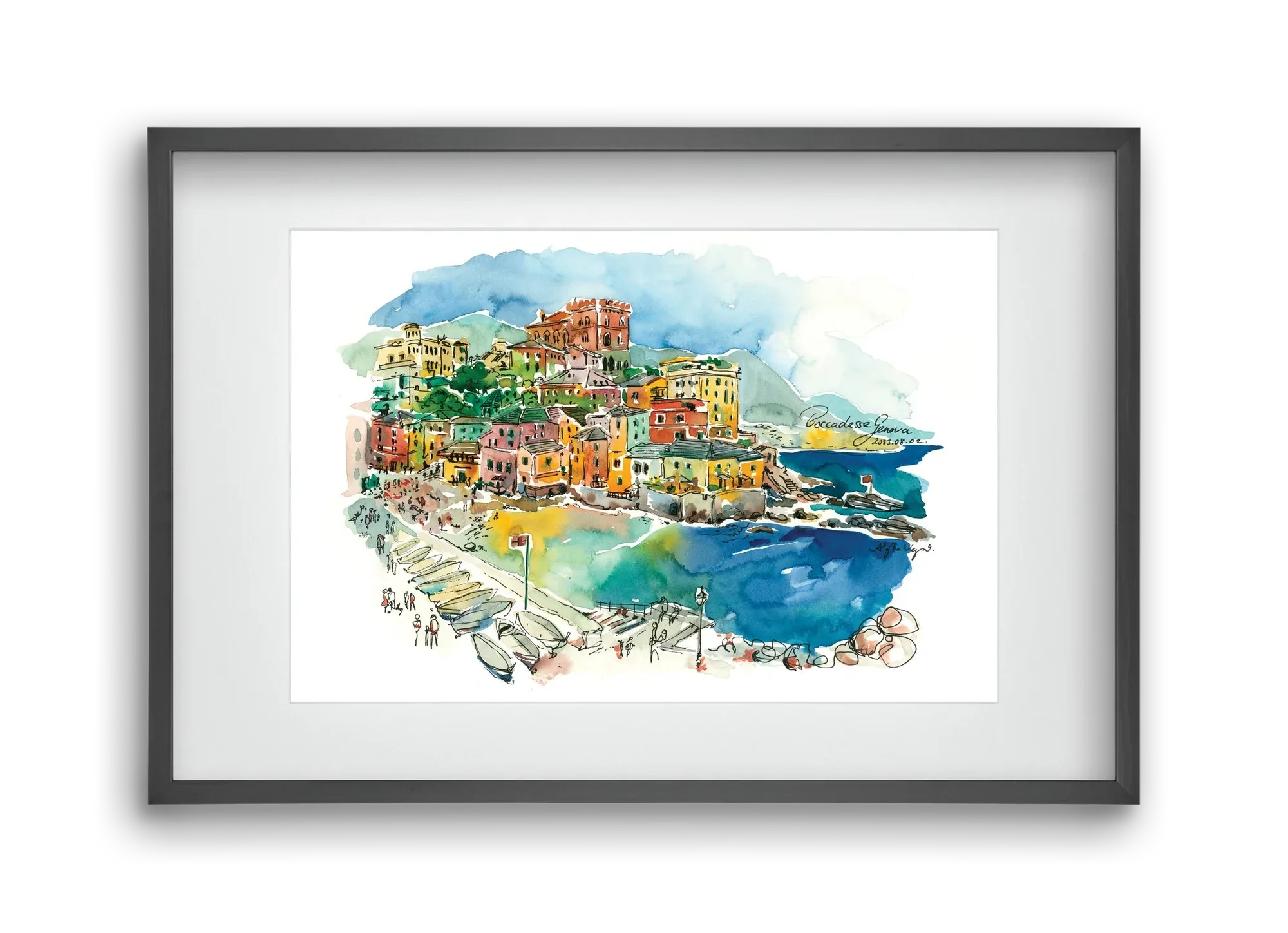 BOCCADASSE, Genova, Italy - 2023.08.02. - artbridge
