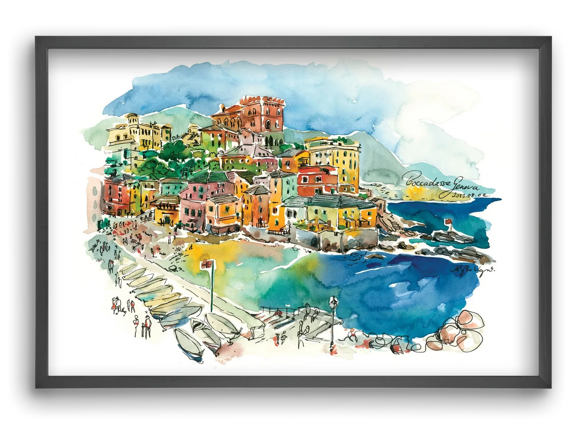 BOCCADASSE, Genova, Italy - 2023.08.02. - artbridge