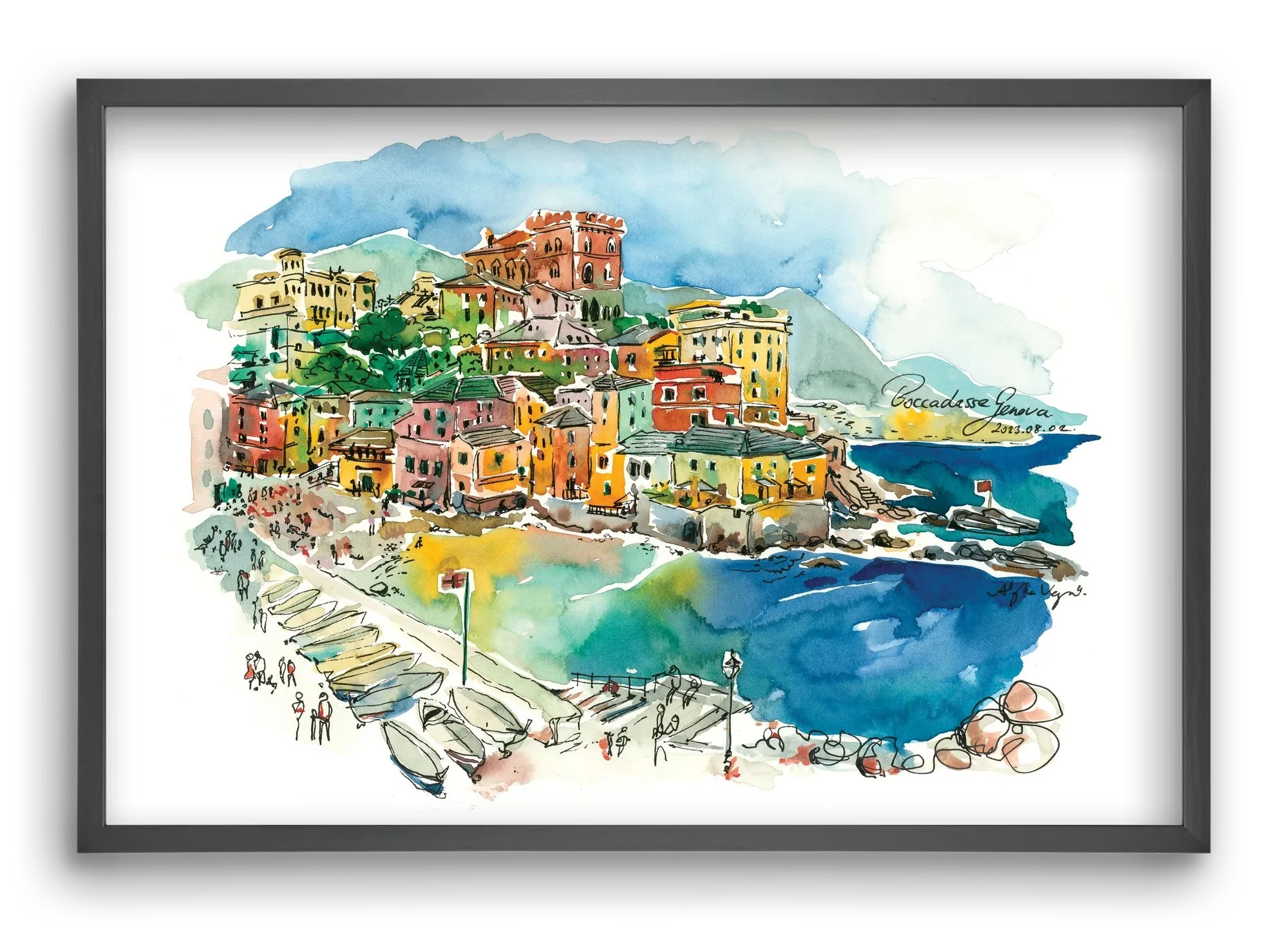 BOCCADASSE, Genova, Italy - 2023.08.02. - artbridge