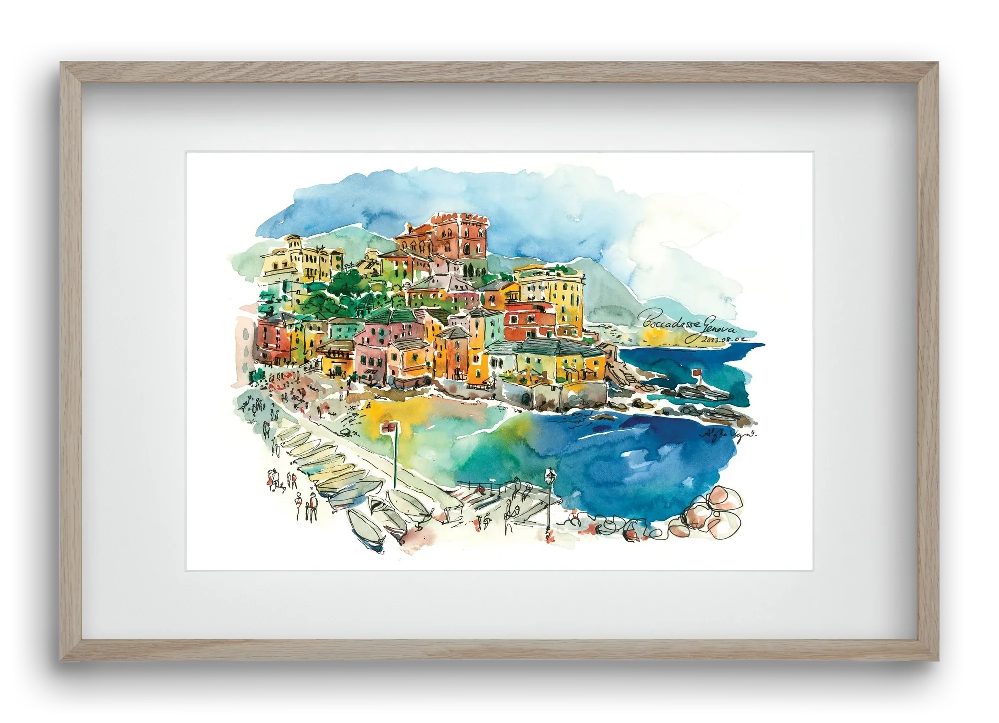 BOCCADASSE, Genova, Italy - 2023.08.02. - artbridge