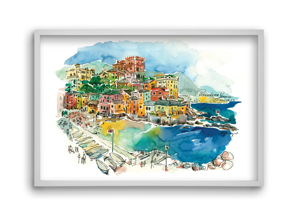 BOCCADASSE, Genova, Italy - 2023.08.02. - artbridge