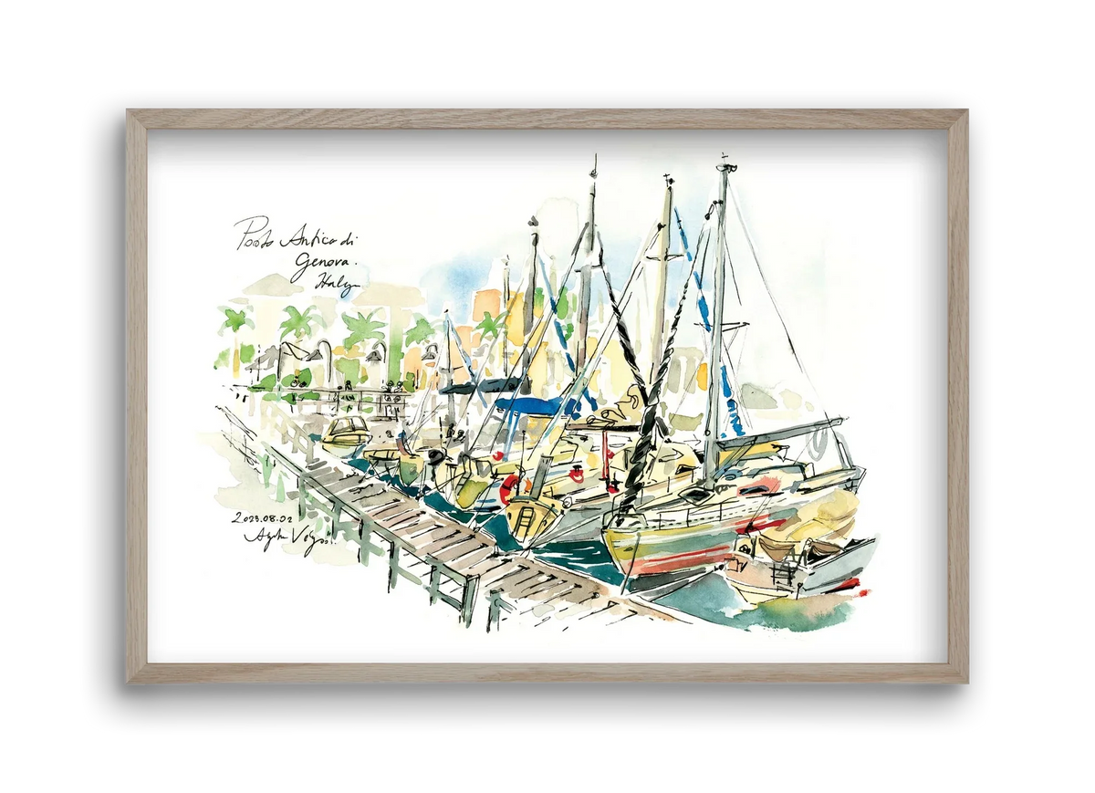 PORTO ANTICO di Genova, Italy - 2023.08.02. - artbridge