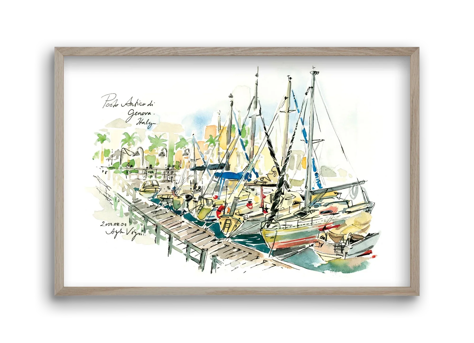 PORTO ANTICO di Genova, Italy - 2023.08.02. - artbridge