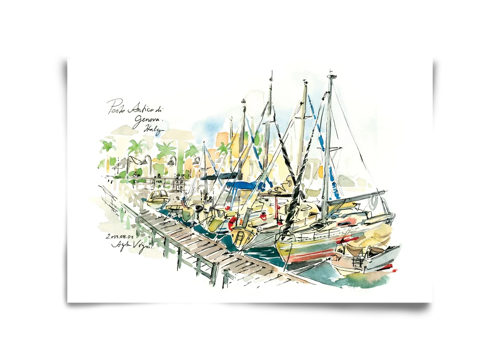 PORTO ANTICO di Genova, Italy - 2023.08.02. - artbridge