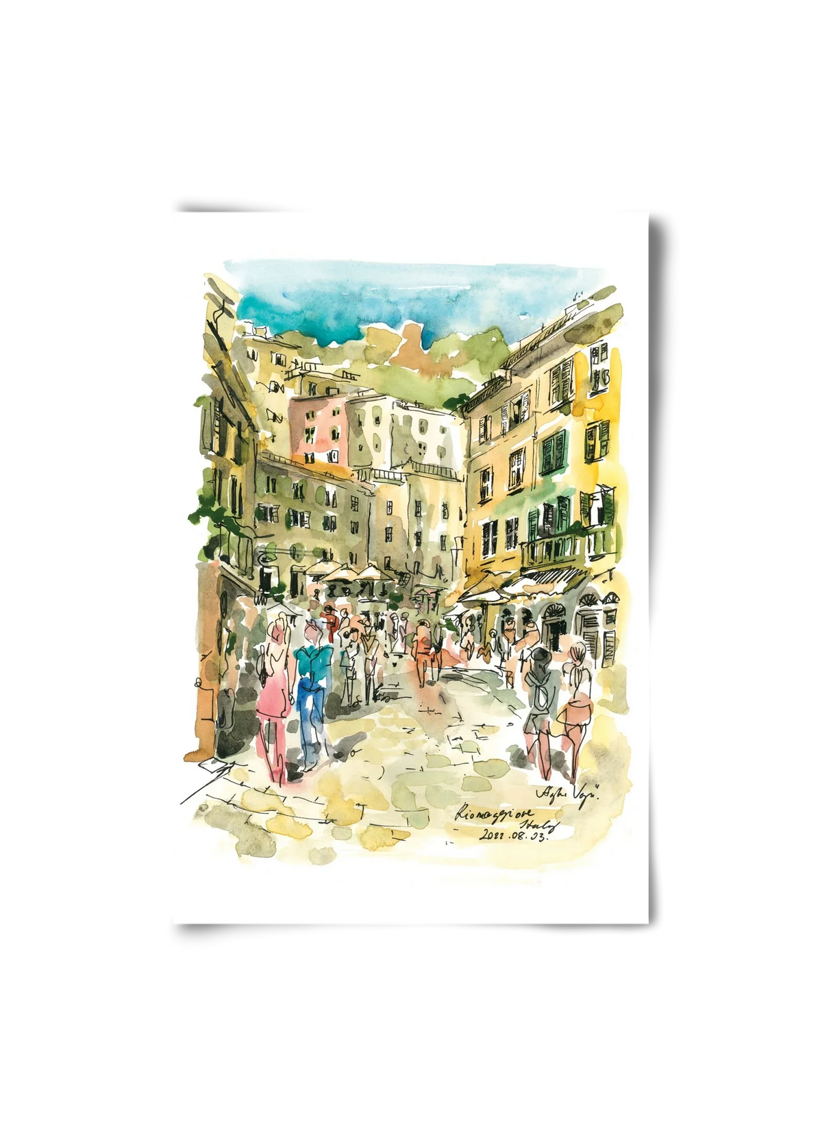 RIOMAGGIORE, Cinque Terre, Italy - 2022.08.03. - artbridge