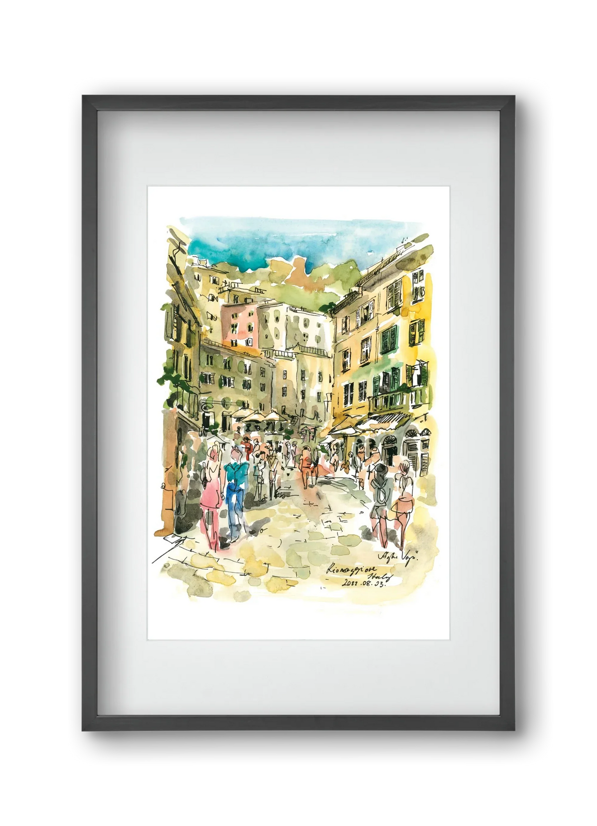 RIOMAGGIORE, Cinque Terre, Italy - 2022.08.03. - artbridge