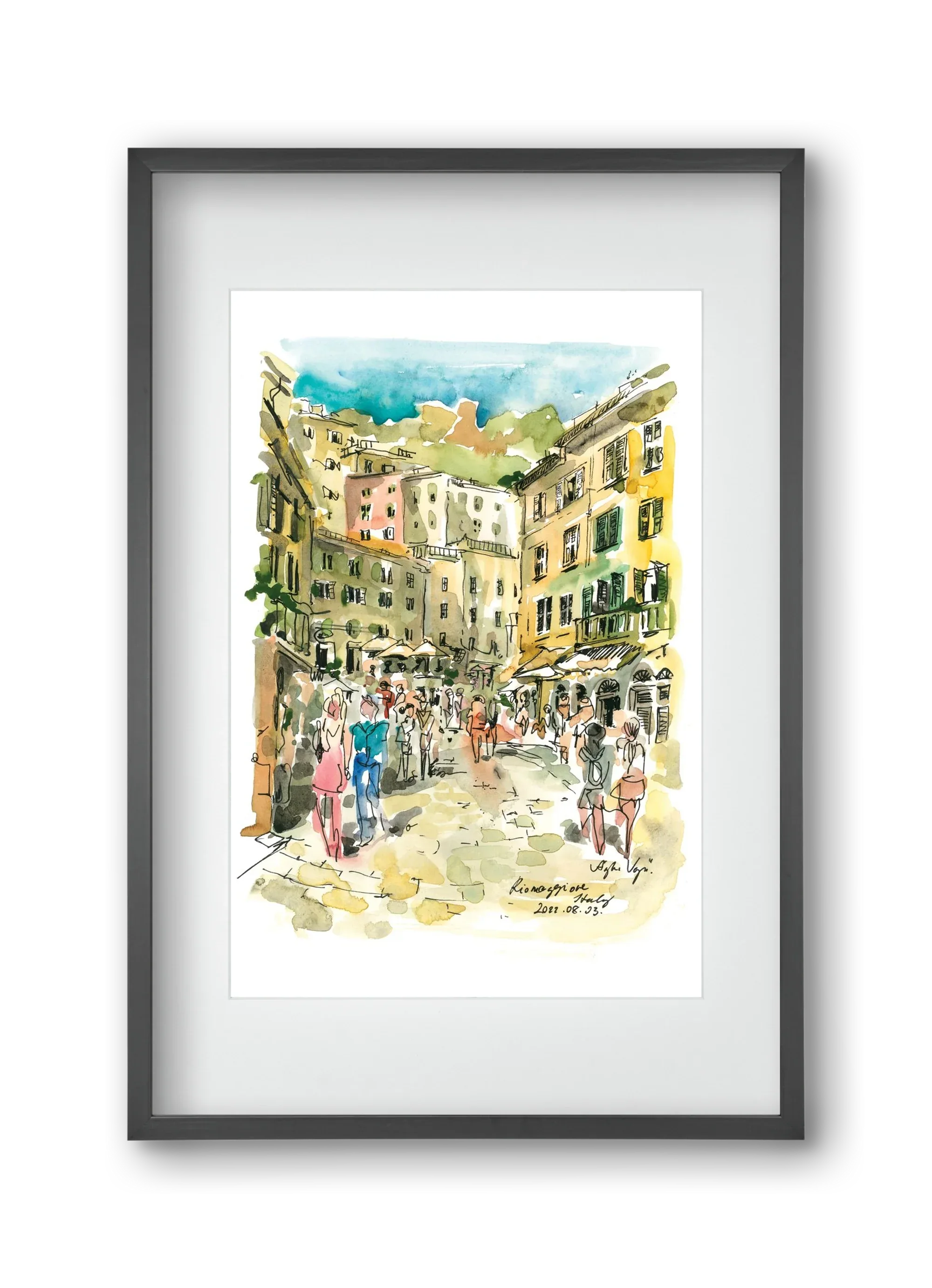 RIOMAGGIORE, Cinque Terre, Italy - 2022.08.03. - artbridge