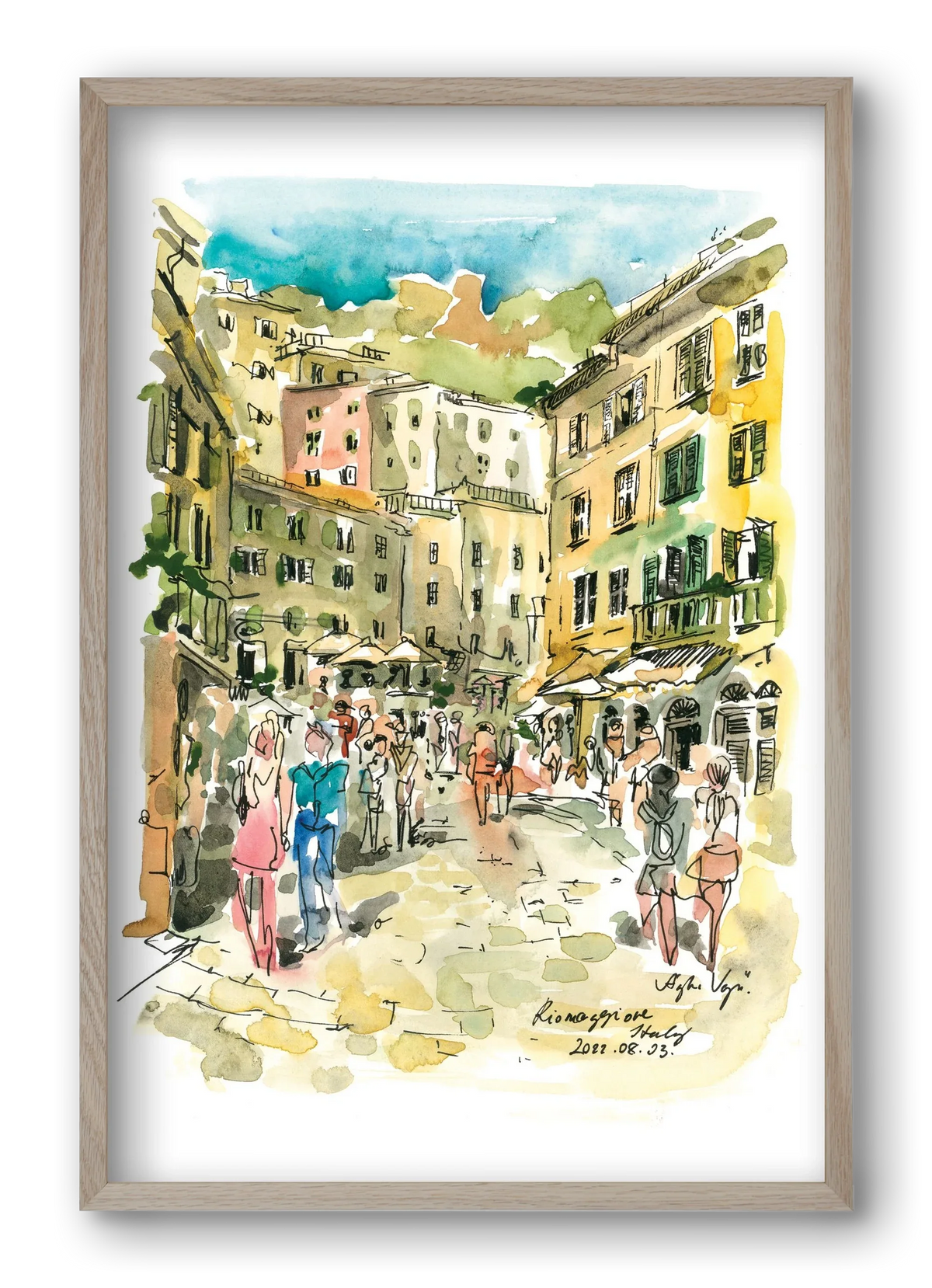 RIOMAGGIORE, Cinque Terre, Italy - 2022.08.03. - artbridge