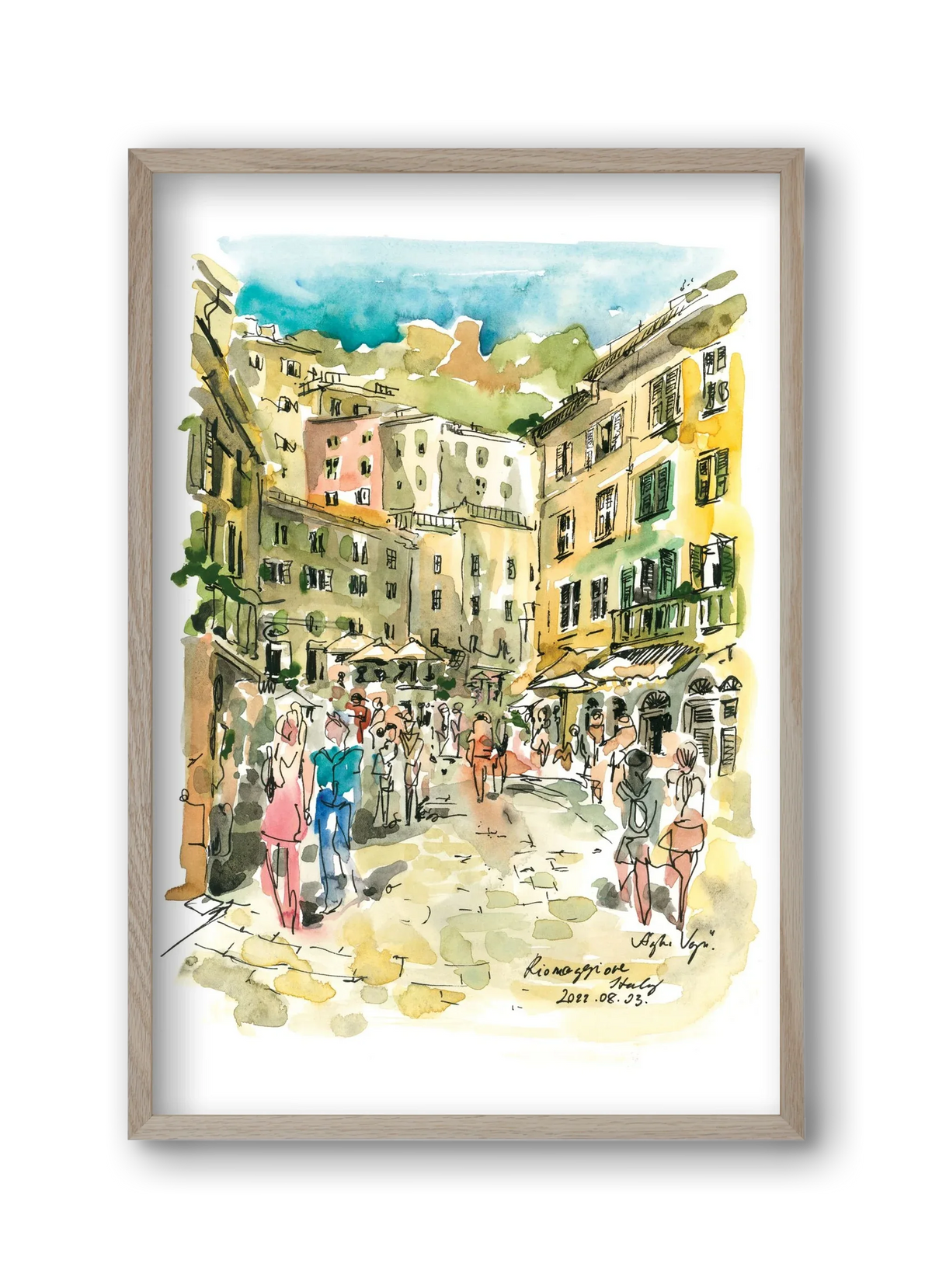 RIOMAGGIORE, Cinque Terre, Italy - 2022.08.03. - artbridge