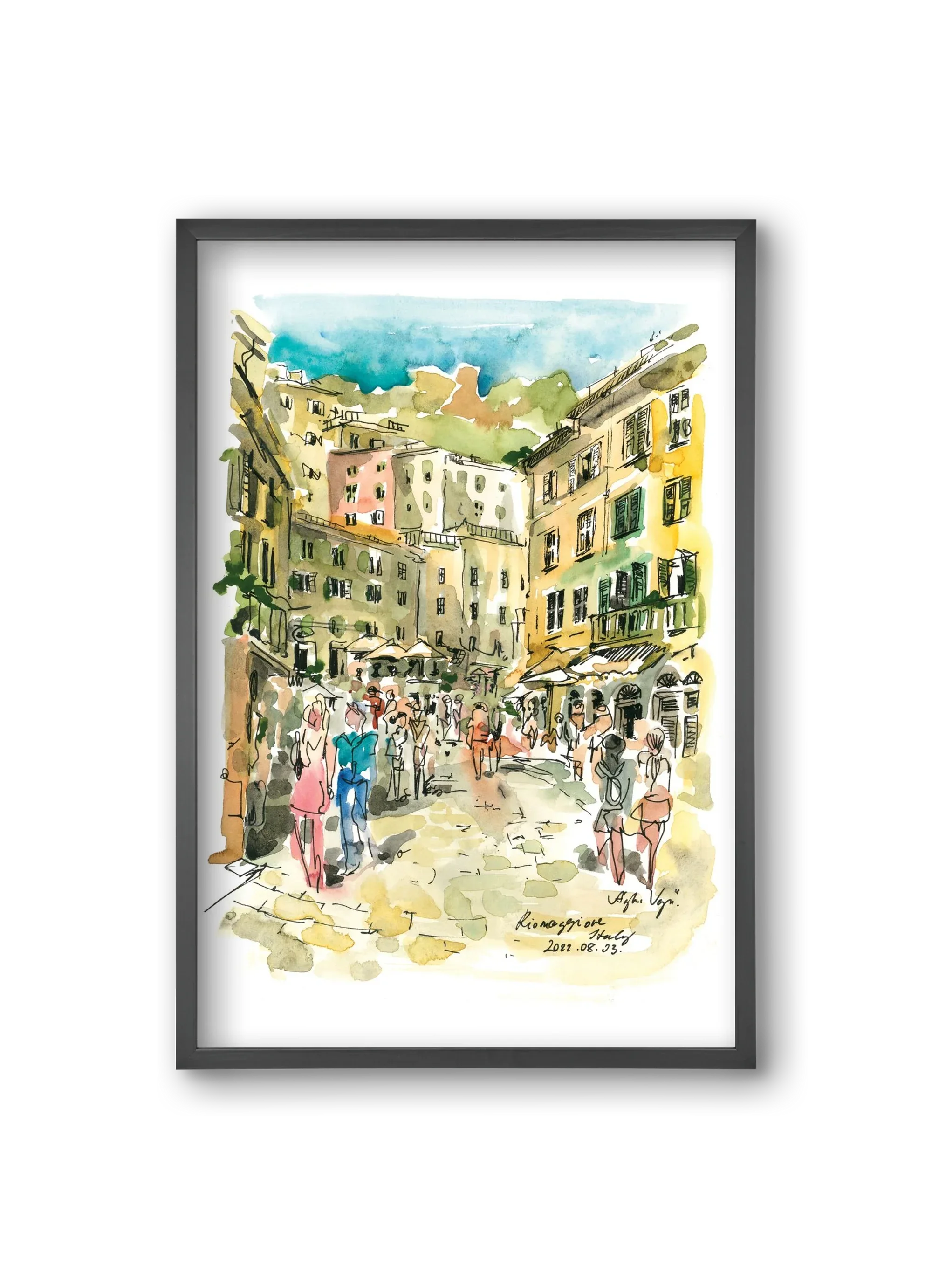 RIOMAGGIORE, Cinque Terre, Italy - 2022.08.03. - artbridge