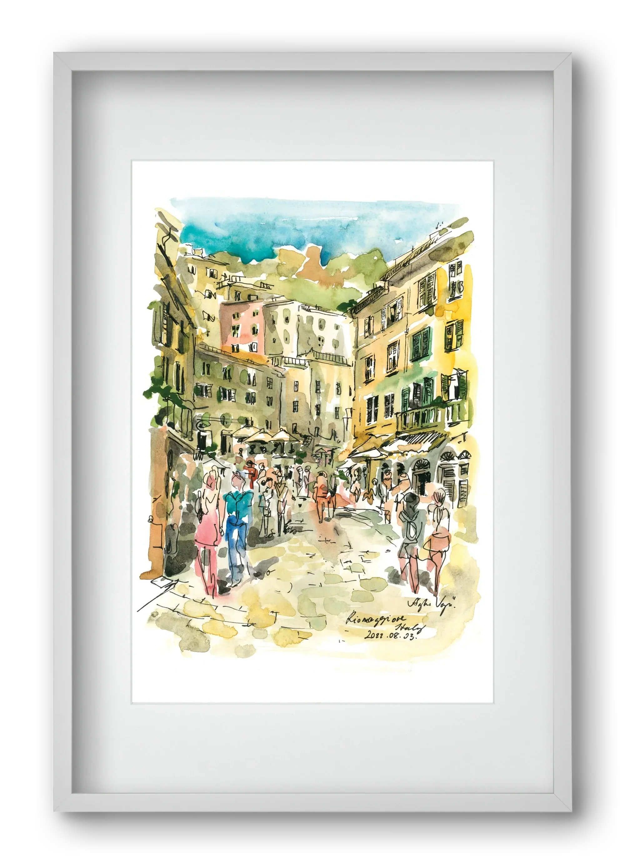 RIOMAGGIORE, Cinque Terre, Italy - 2022.08.03. - artbridge